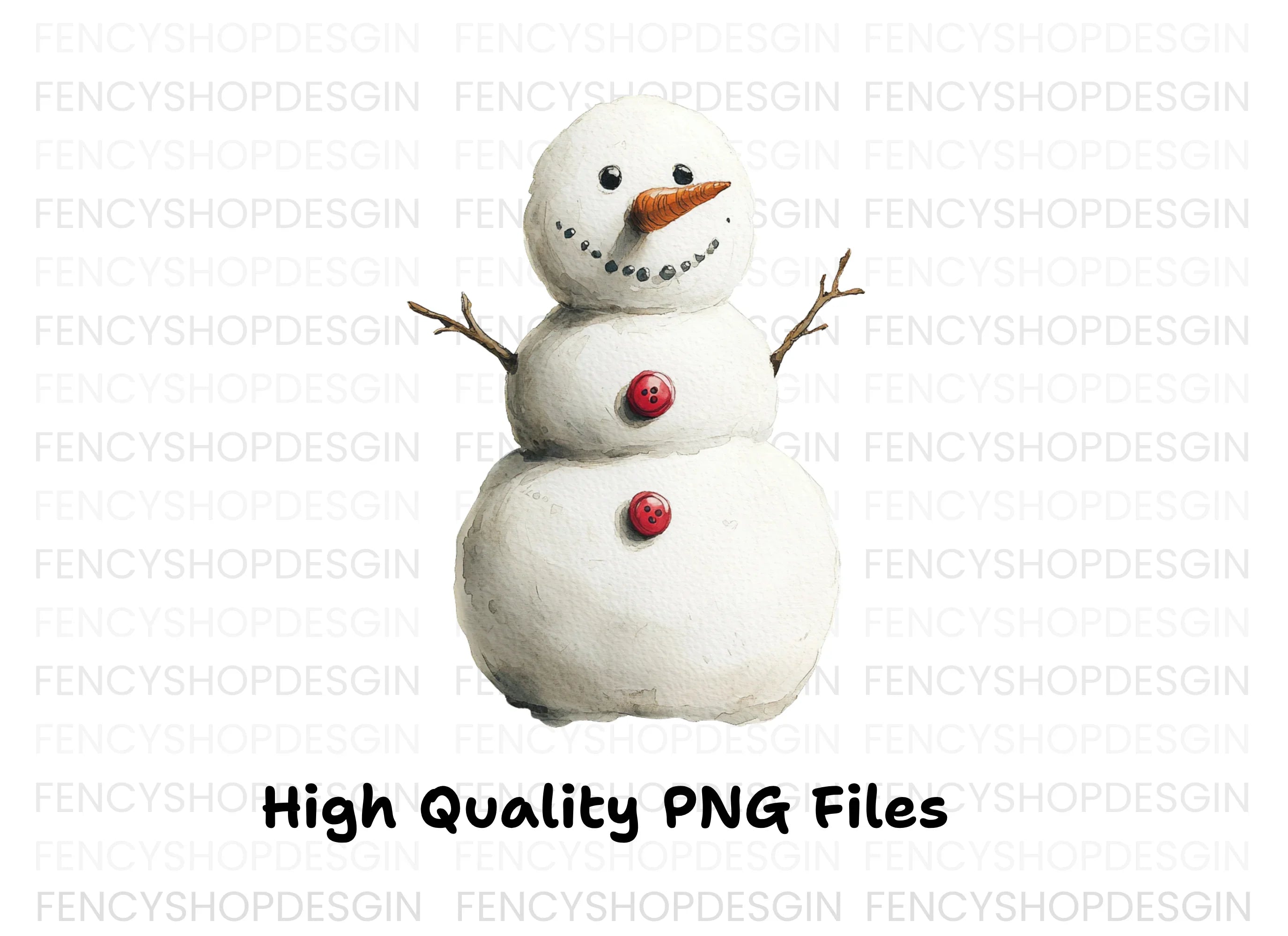 Cute Snowman Clipart Bundle