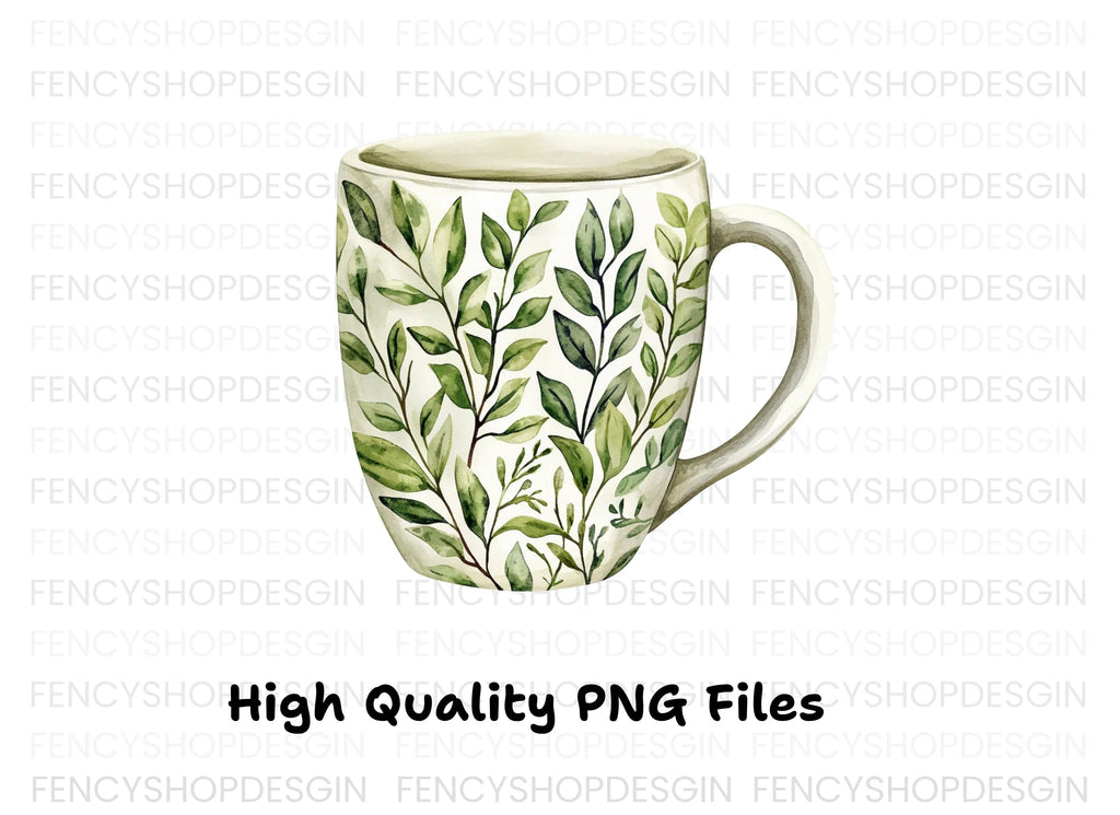 Green Leaf Pattern Clipart Bundle