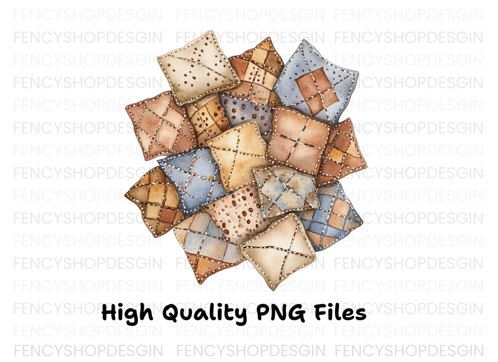 Quilted Patchwork Clipart Bundle