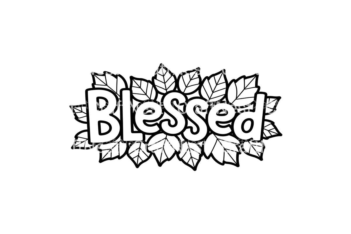 Blessed Autumn Leaves Coloring Books