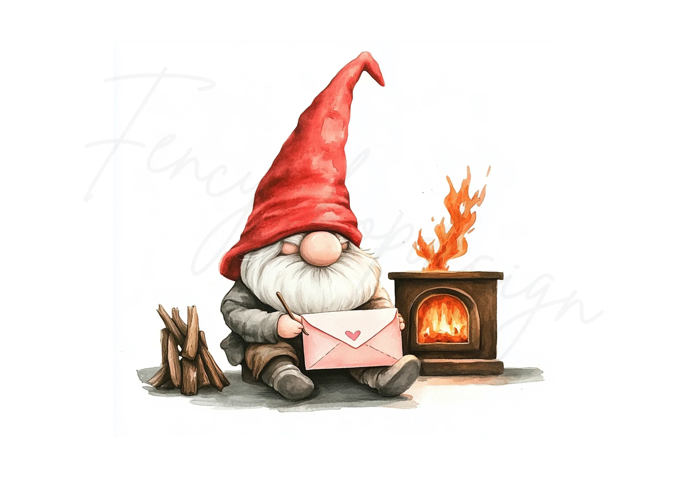 Christmas Gnomes Alphabet Clipart Bundle