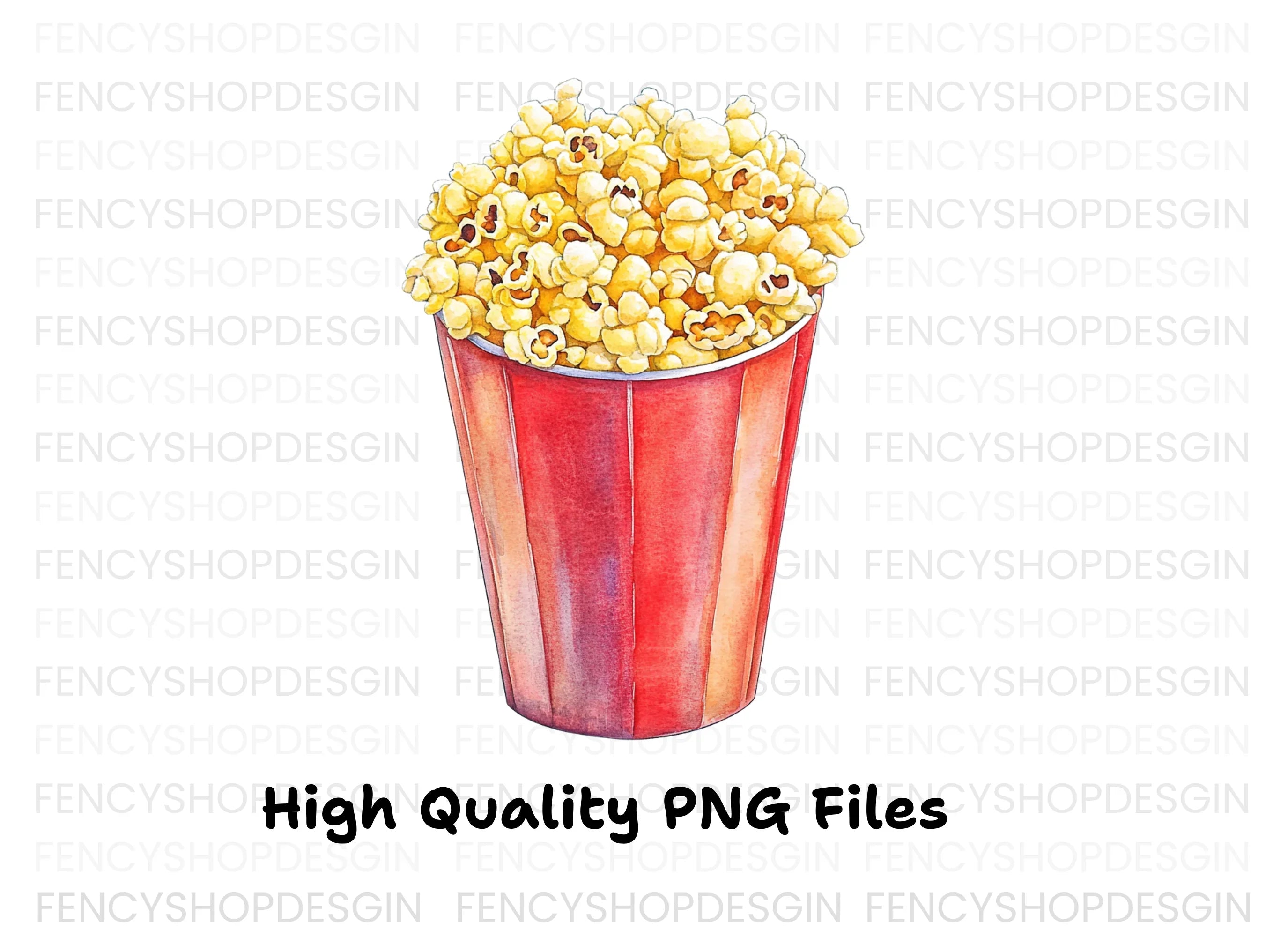 Delicious Popcorn Clipart Bundle