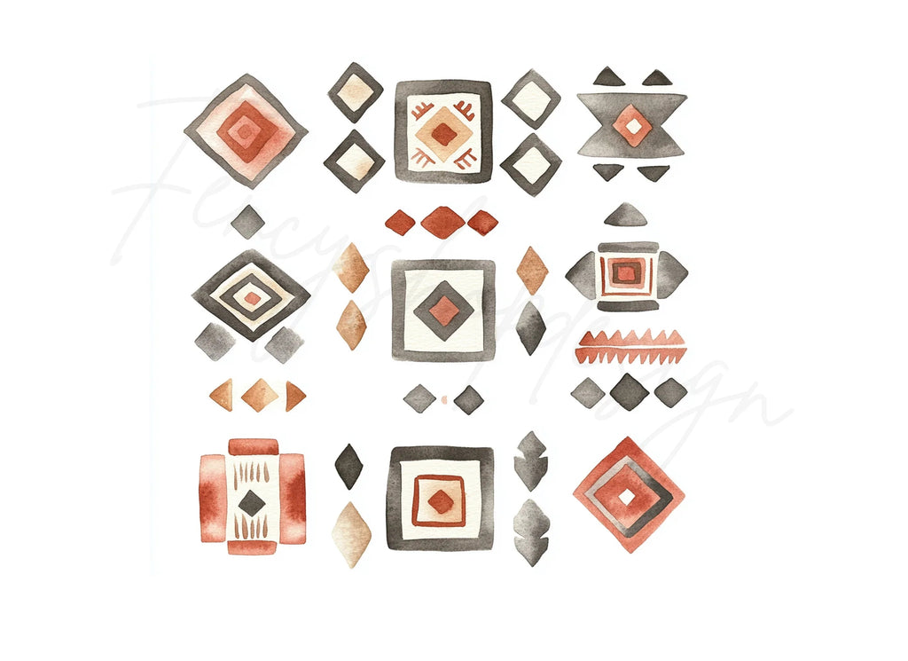 Southwestern Geometric Clipart Bundle