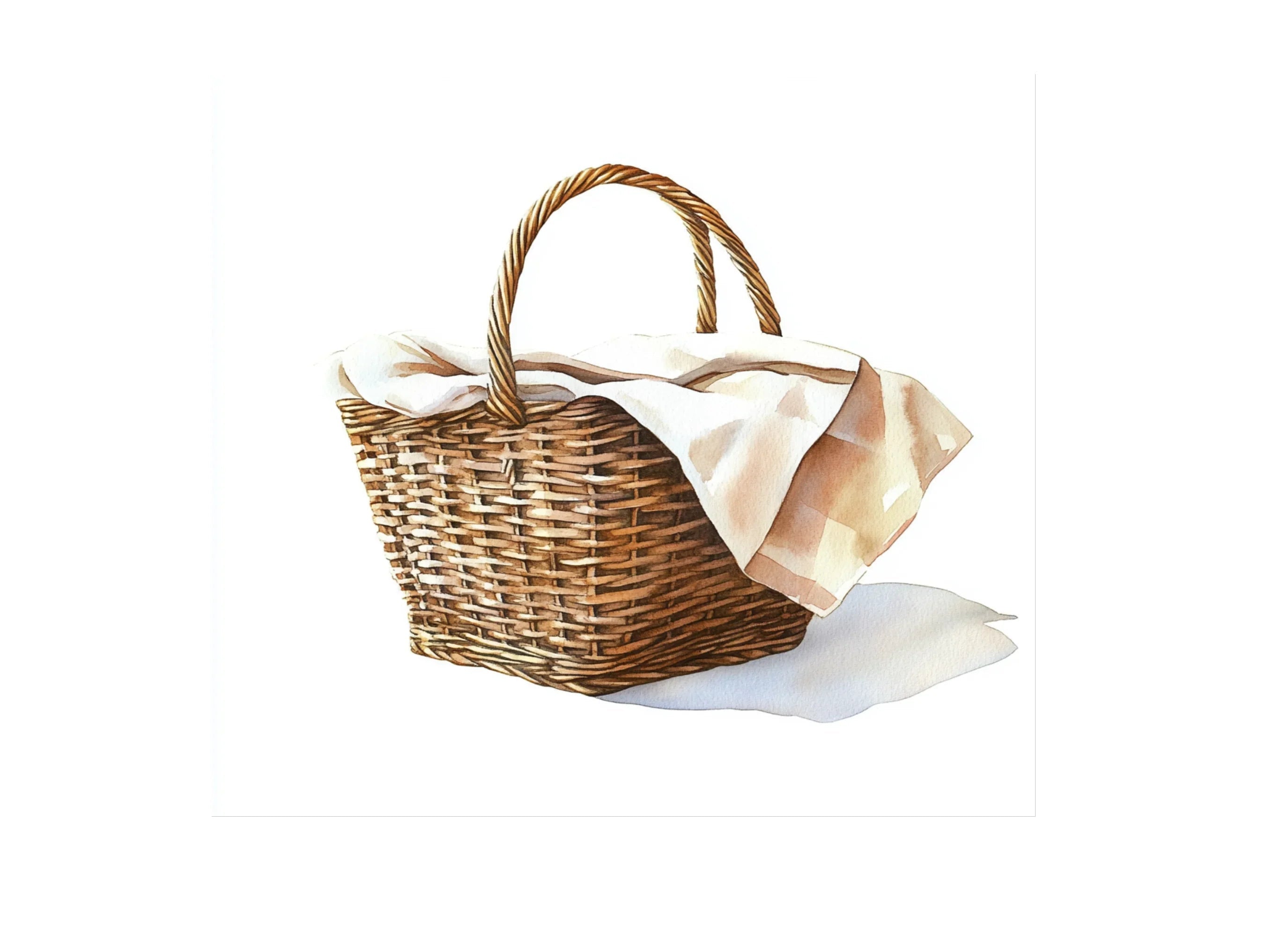 Picnic Baskets Clipart Bundle