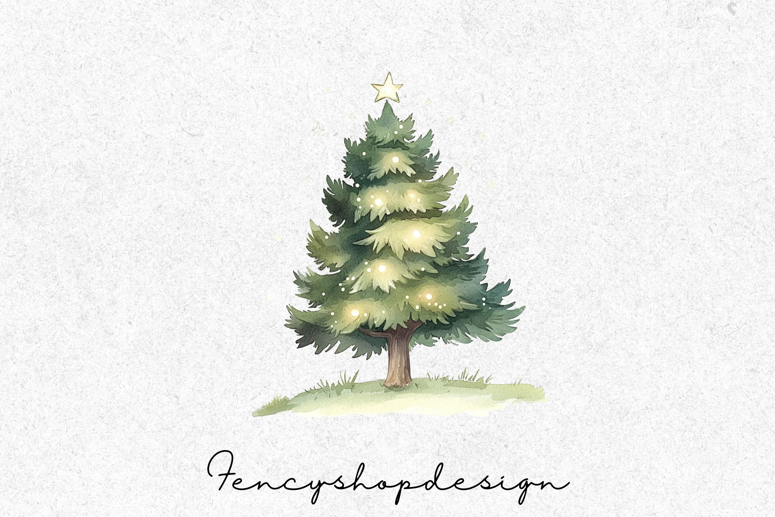 Christmas Tree Clipart Bundle