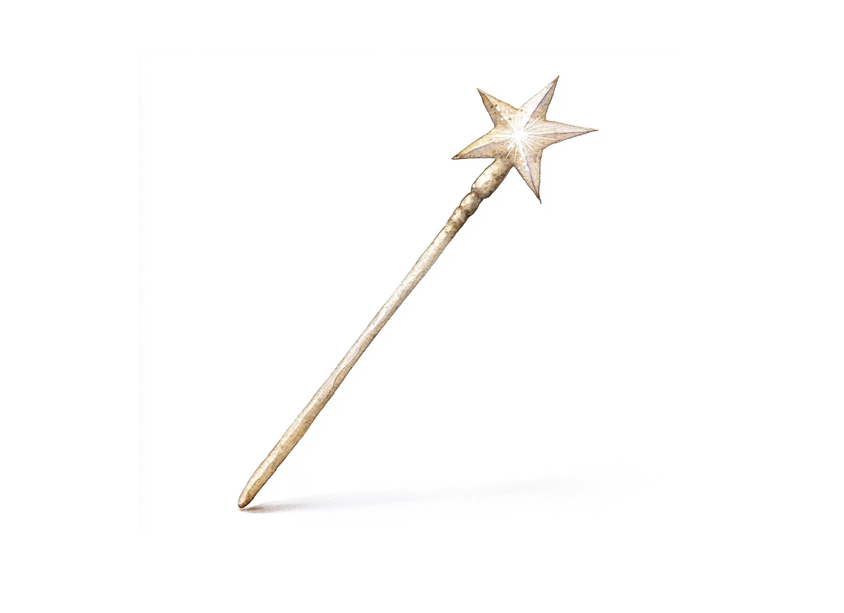 Golden Star Magic Wand Clipart Bundle