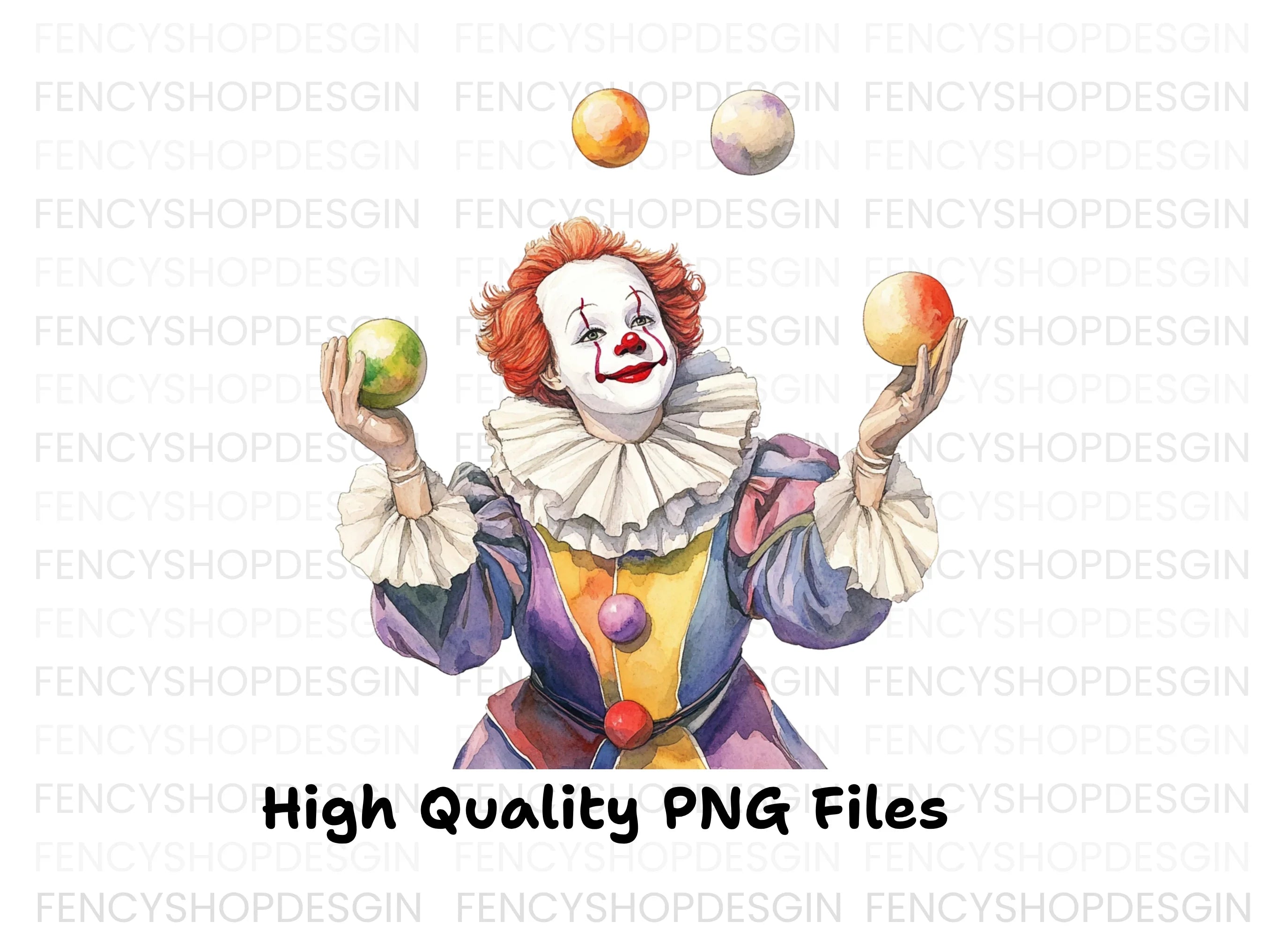 Juggling Clowns Clipart Bundle