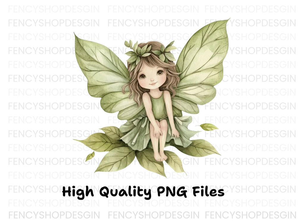 Enchanting Leaf Fairy Clipart Bundle
