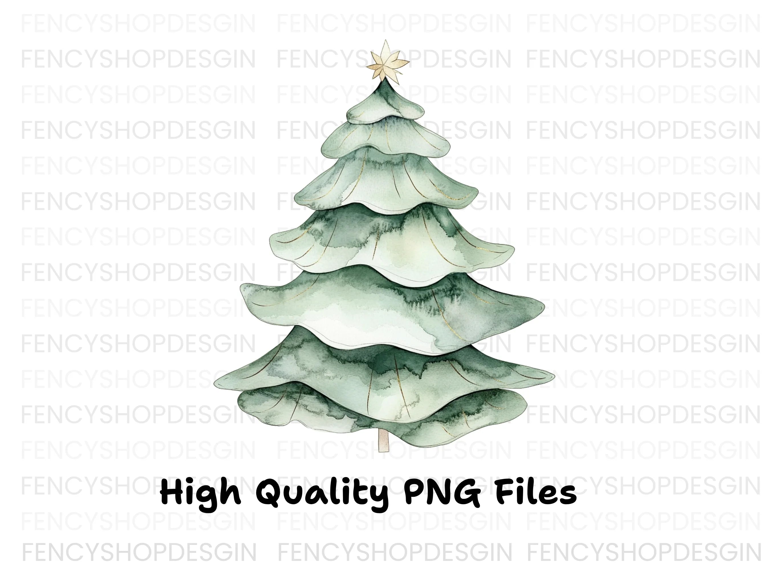 Christmas Tree Clipart Bundle