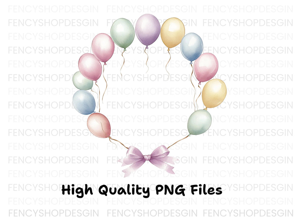 Balloon Frame Clipart Bundle