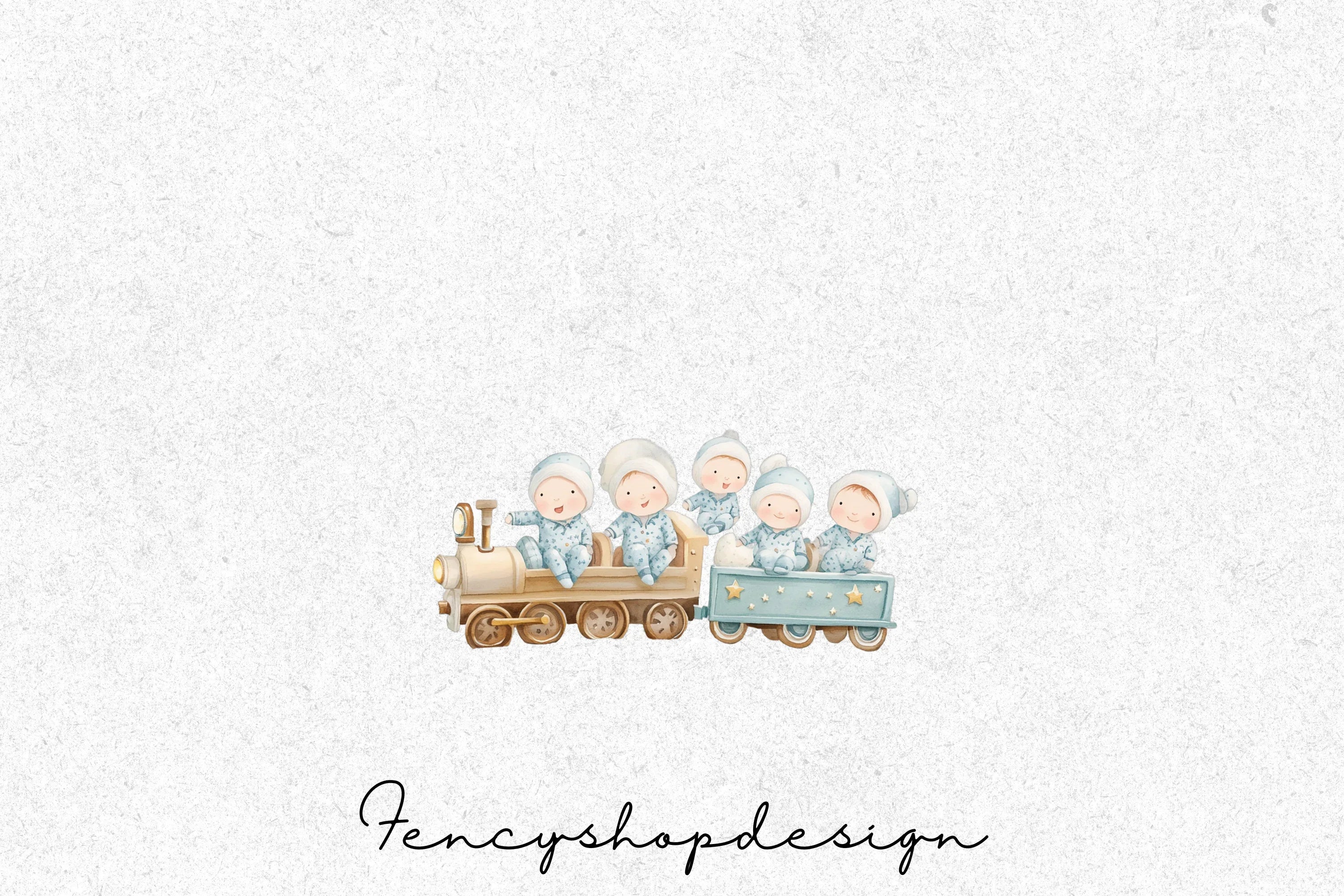 Christmas Astronaut Babies Clipart Bundle