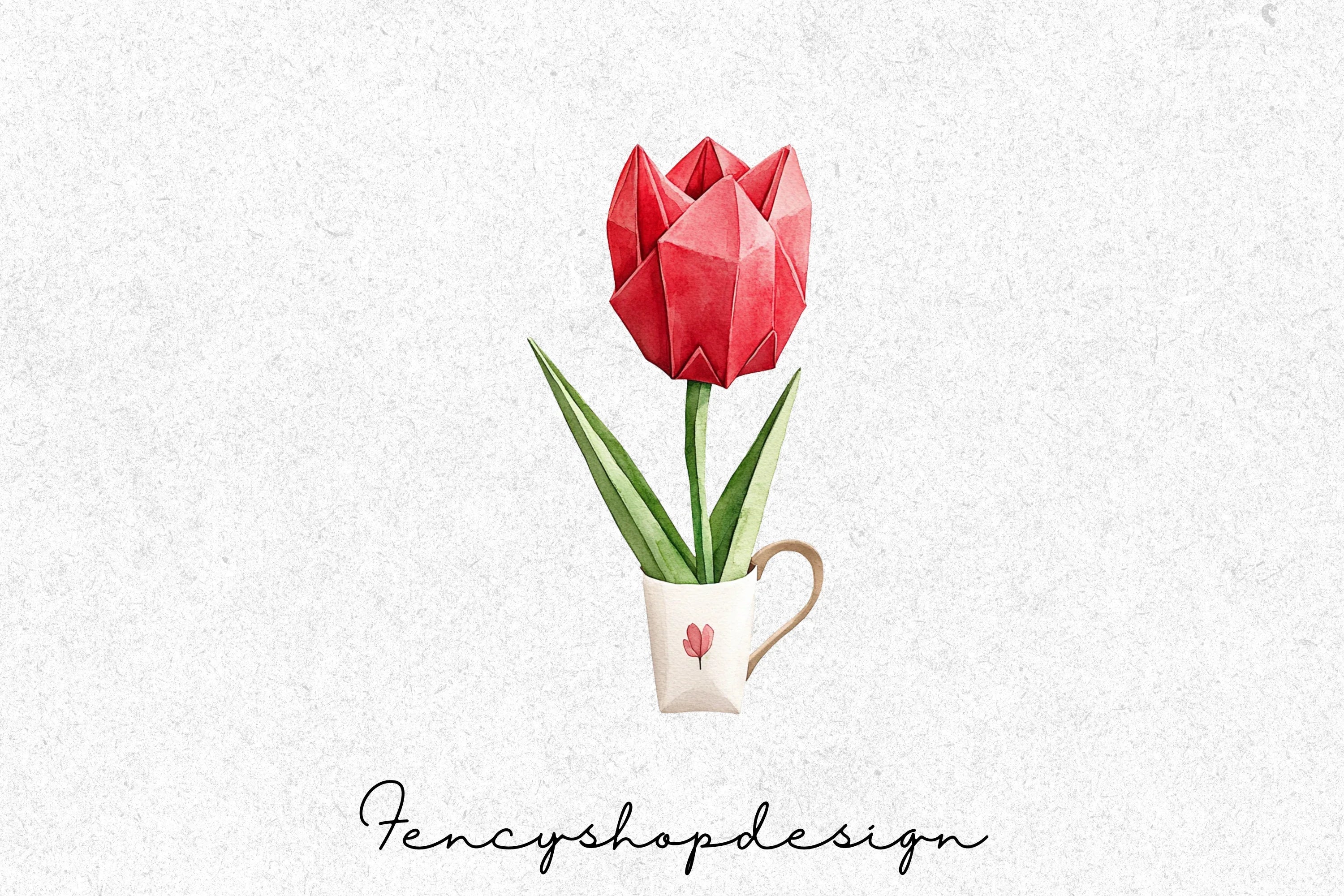 Vibrant Tulip Illustrations Clipart Bundle