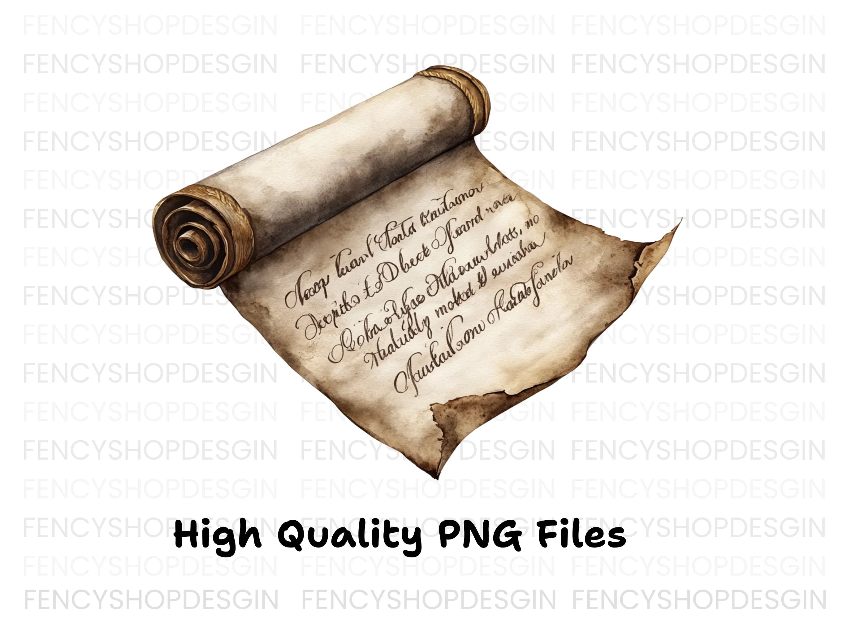 Vintage Scroll Clipart Bundle