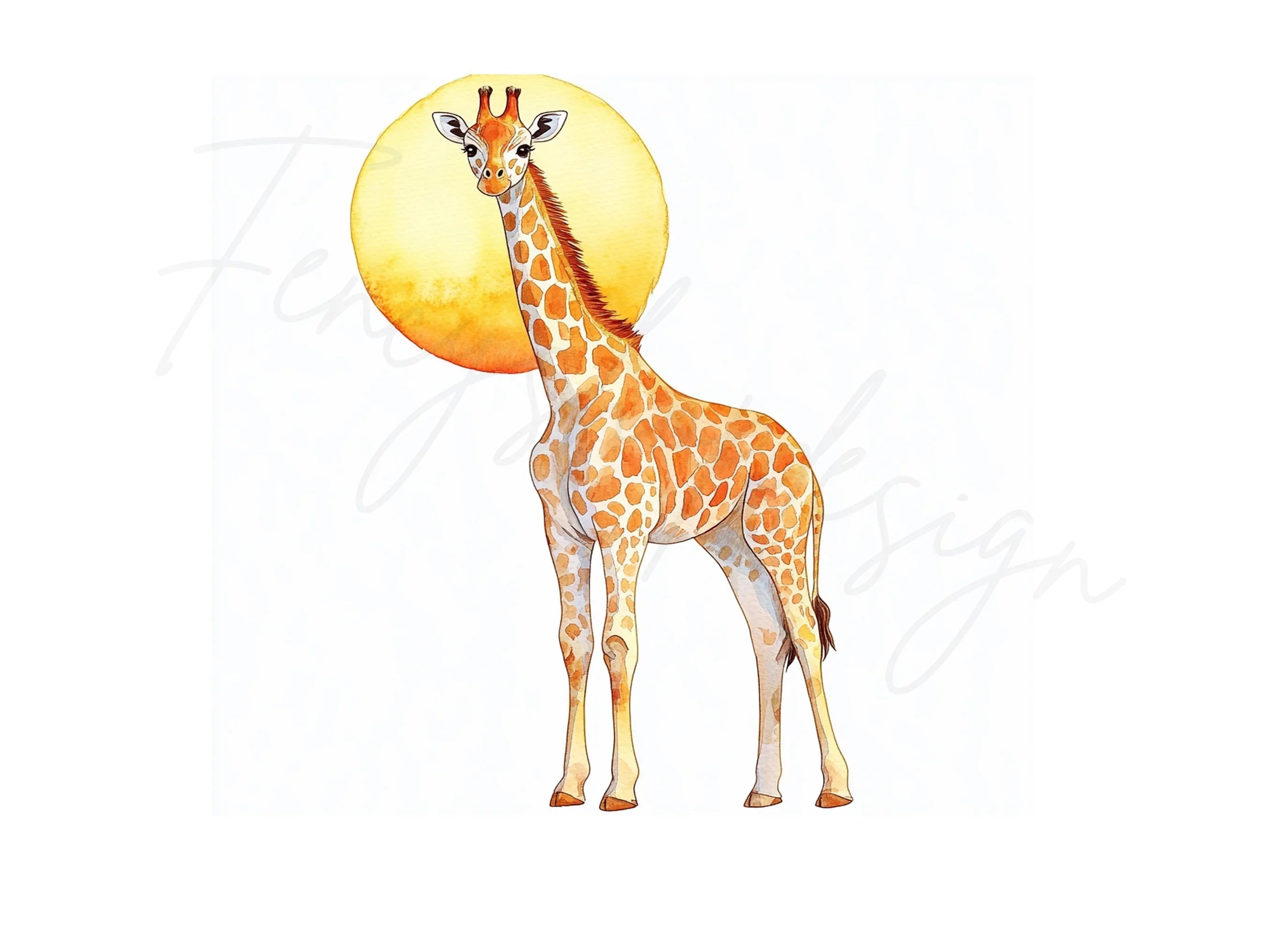 Giraffe Clipart Bundle