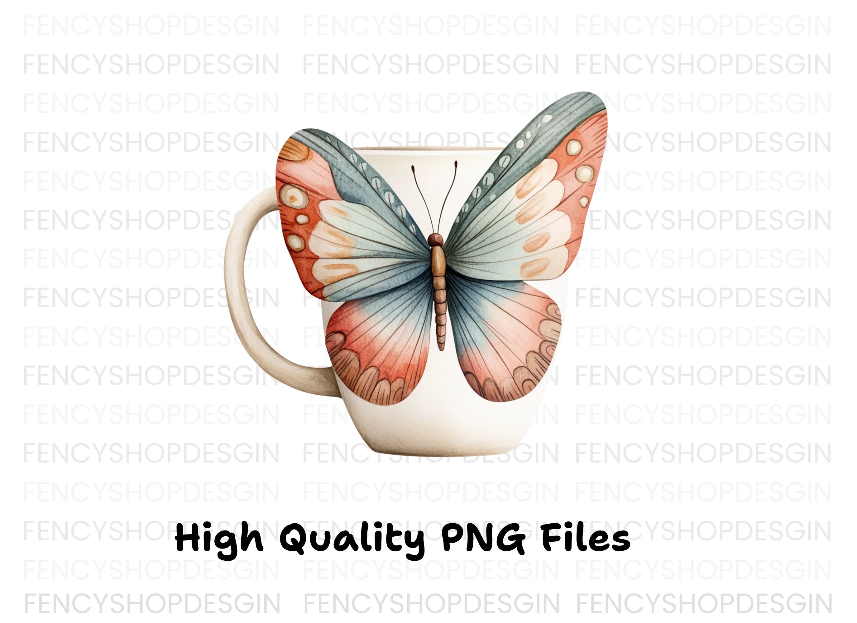 Pastel Butterfly Clipart Bundle