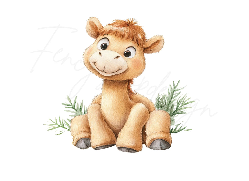 Charming Baby Camel Clipart Bundle