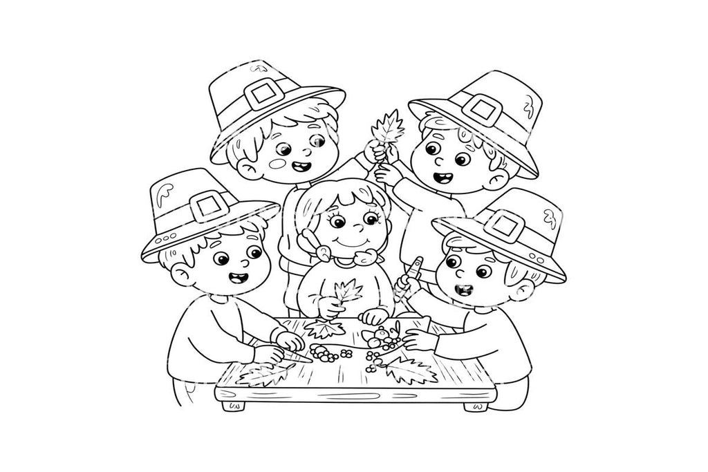 Harvest Festival Thanksgiving Coloring Books