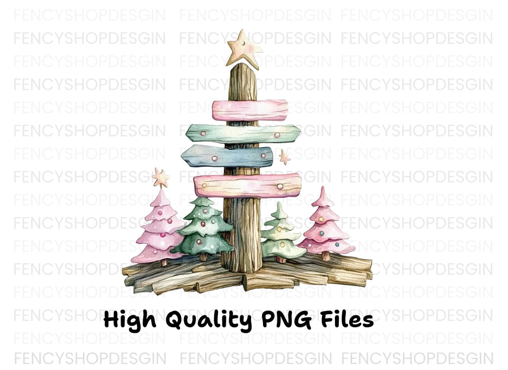 Christmas Tree Clipart Bundle