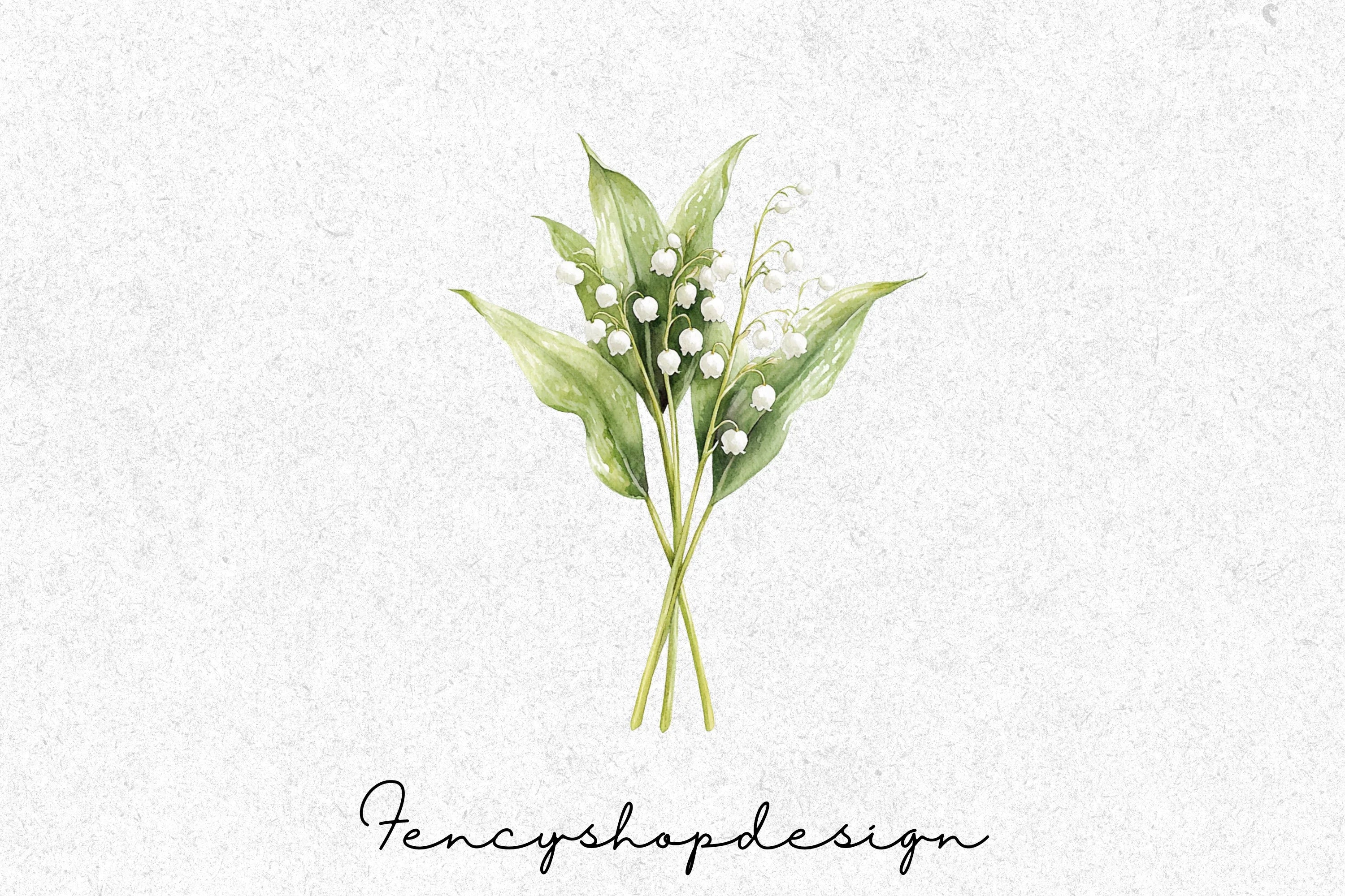 Lily of the Valley Clipart Bundle