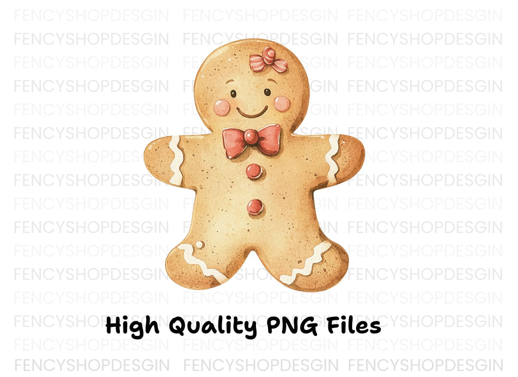 Cute Gingerbread Man Clipart Bundle