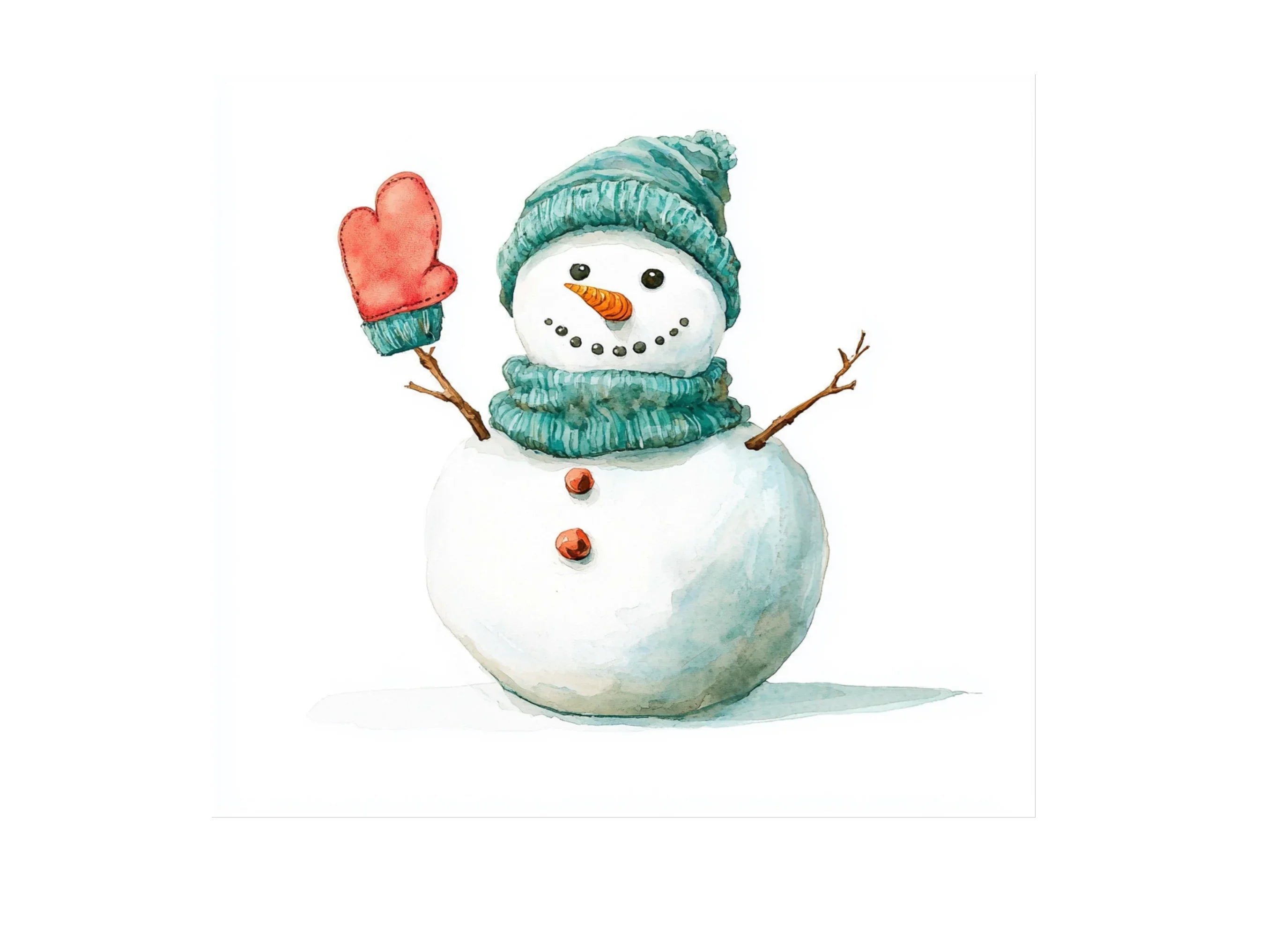 Cute Snowman Clipart Bundle