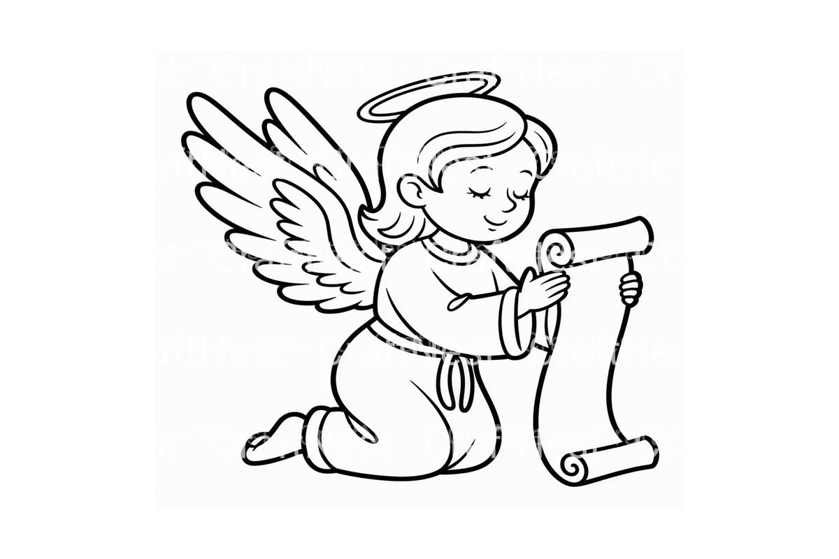 Cute Angelic ChoirFun Coloring Books