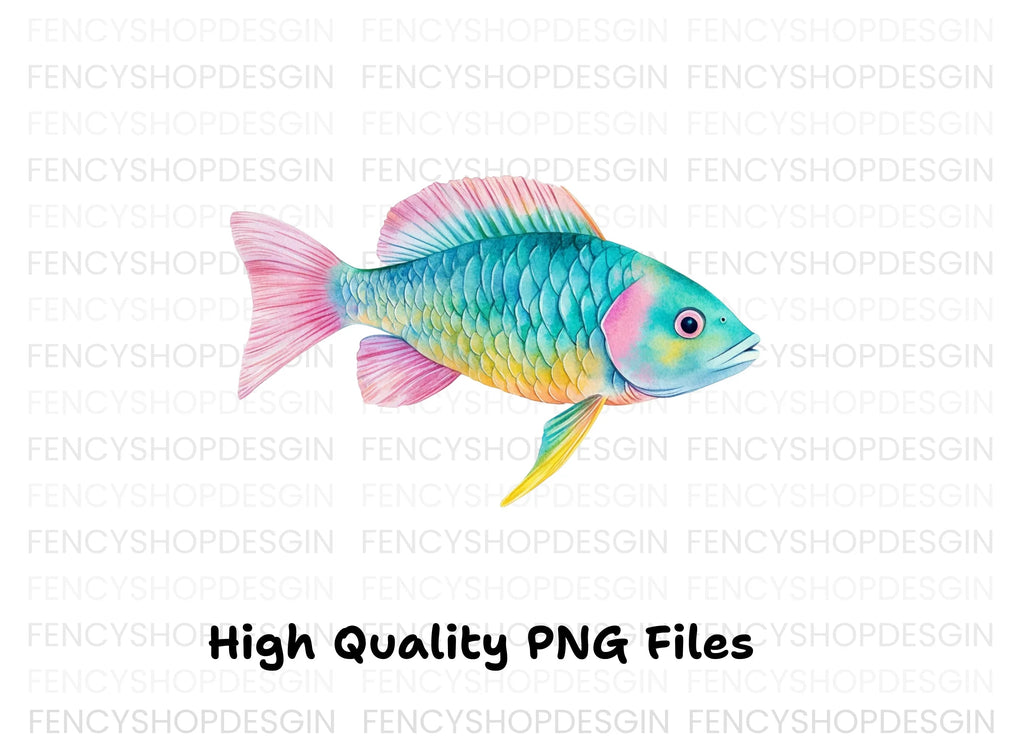 Pastel Fish Clipart Bundle