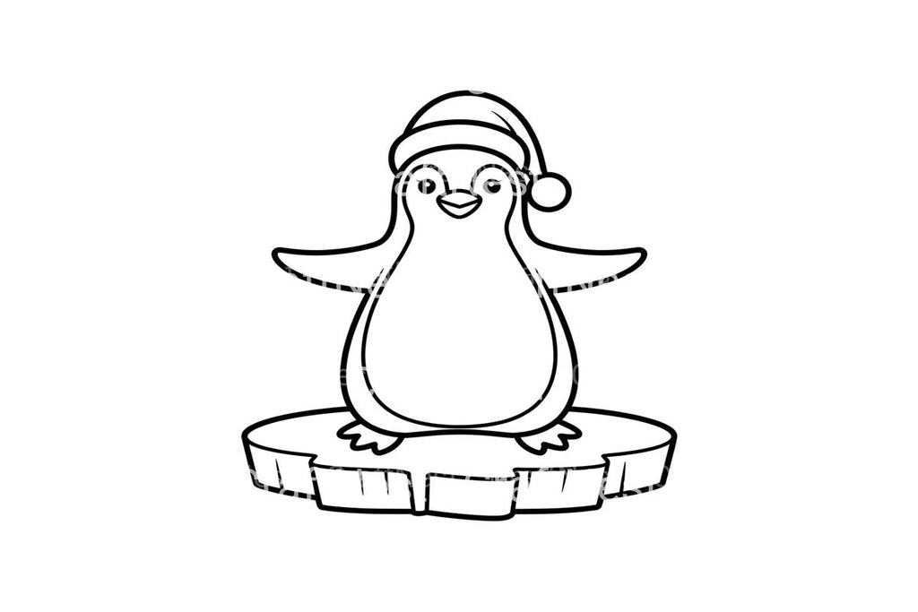 Cute Penguin Christmas Coloring Books