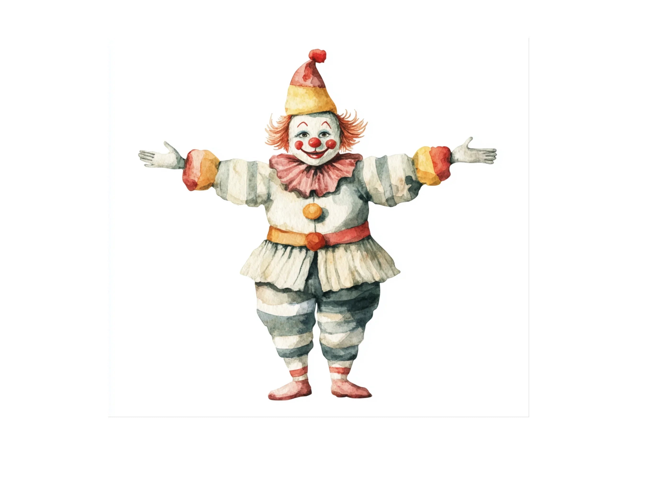 Circus Clowns Clipart Bundle