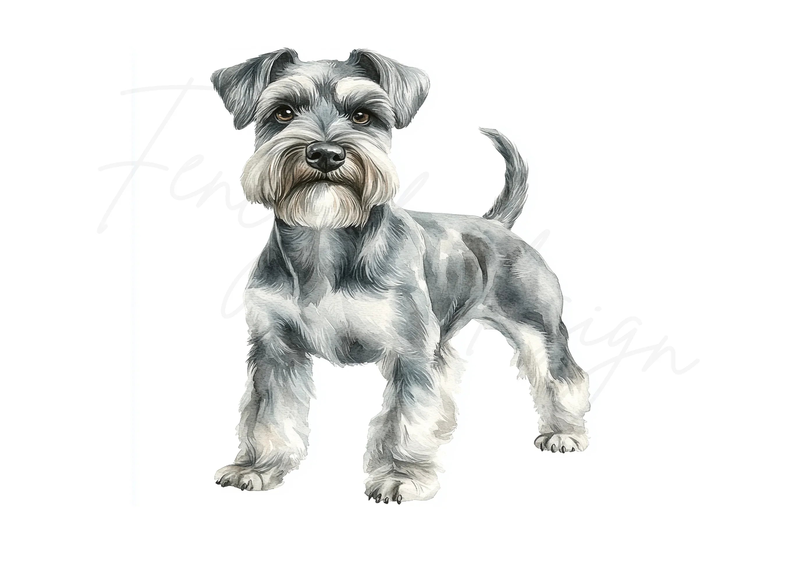 Miniature Schnauzer Clipart Bundle