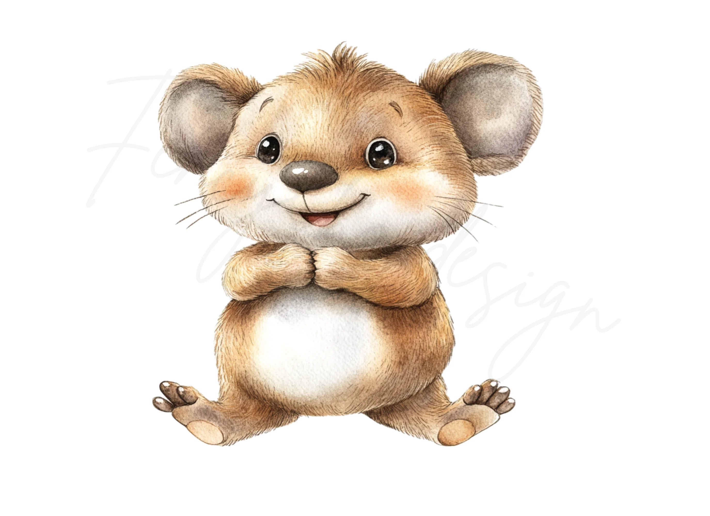 Cute Hamster and Mouse Clipart Bundle