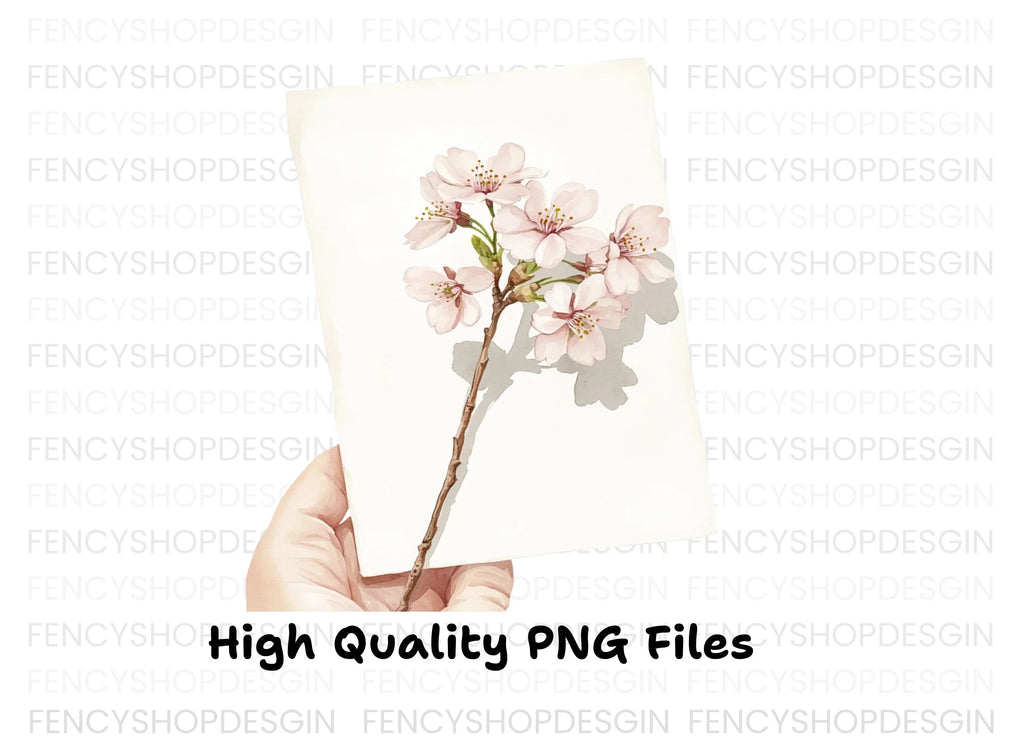 Delicate Cherry Blossom Clipart Bundle