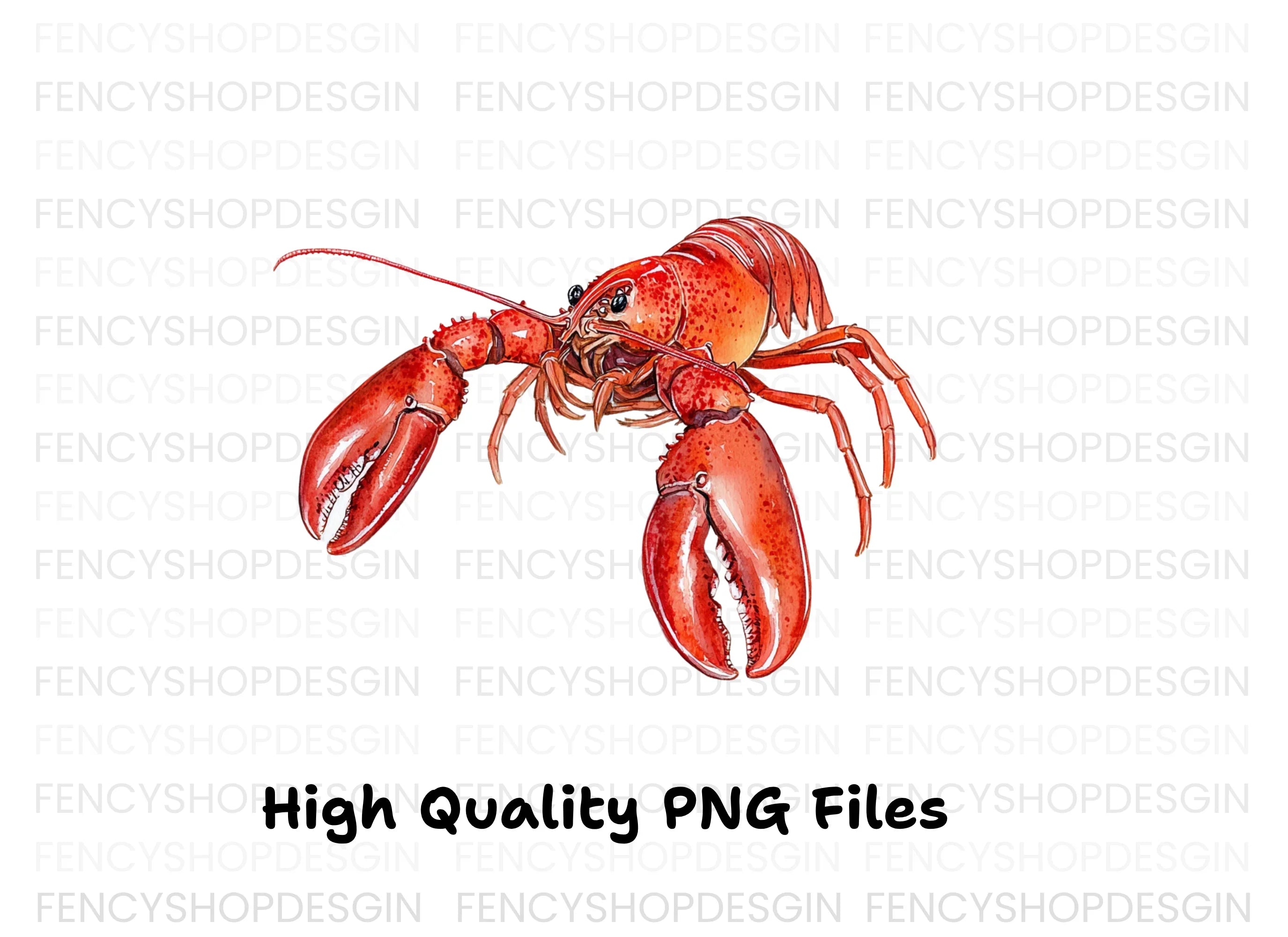 Vibrant Red Lobster Clipart Bundle