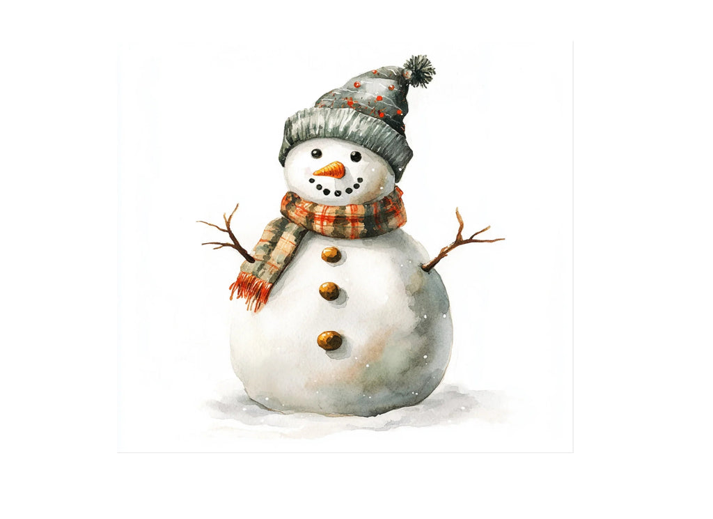 Festive Snowman Clipart Bundle