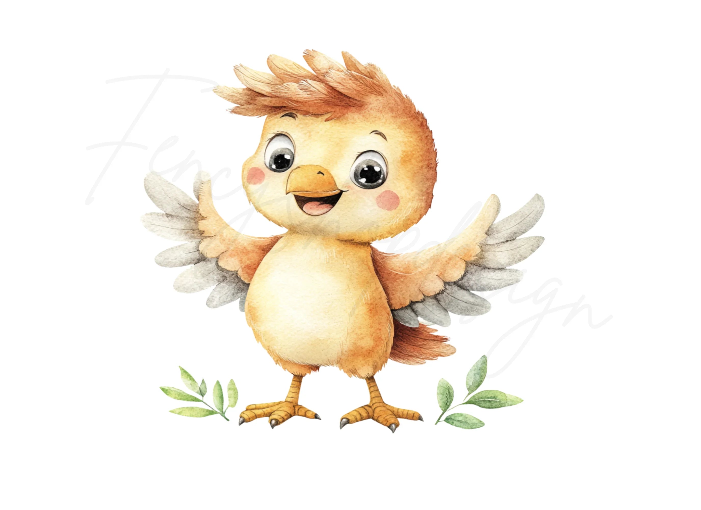Cute Baby Chick Clipart Bundle