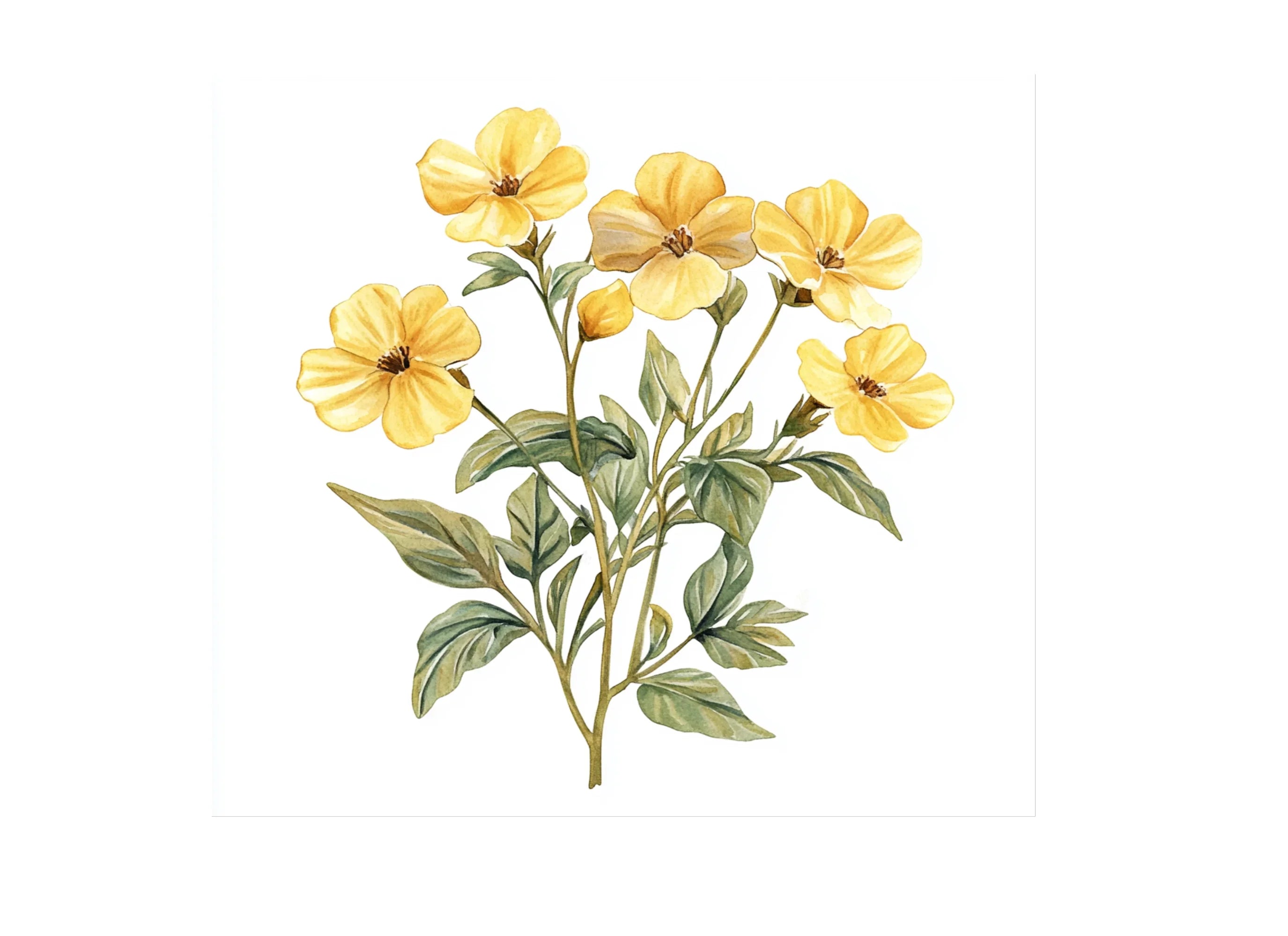 Yellow Flowers Clipart Bundle