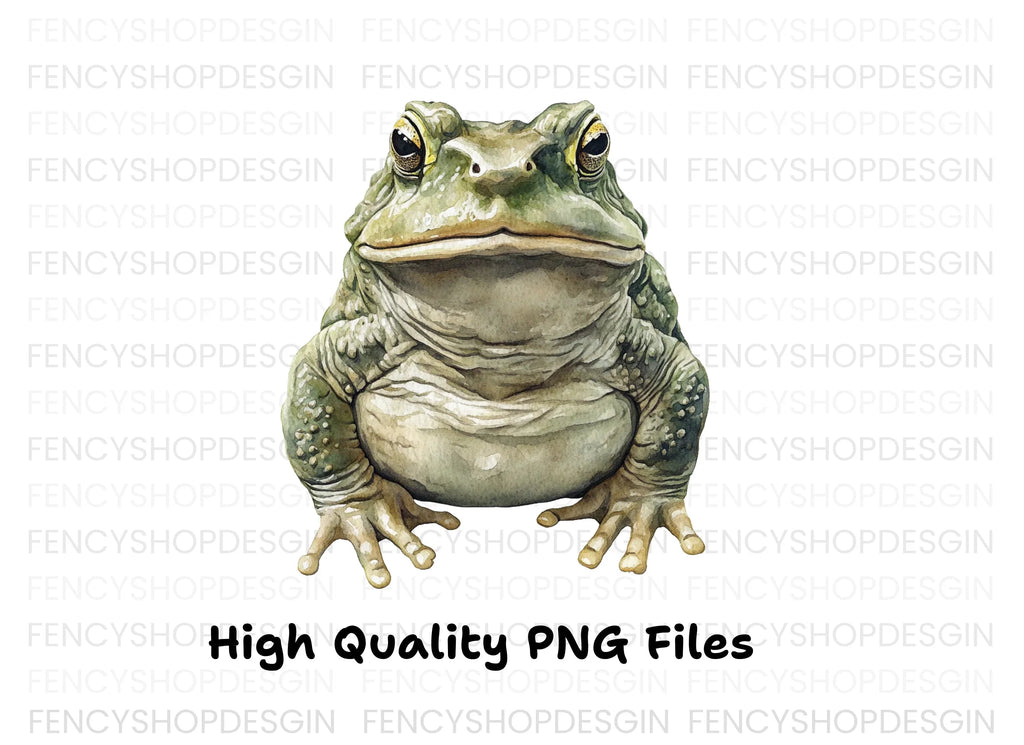 Green Toad Clipart Bundle