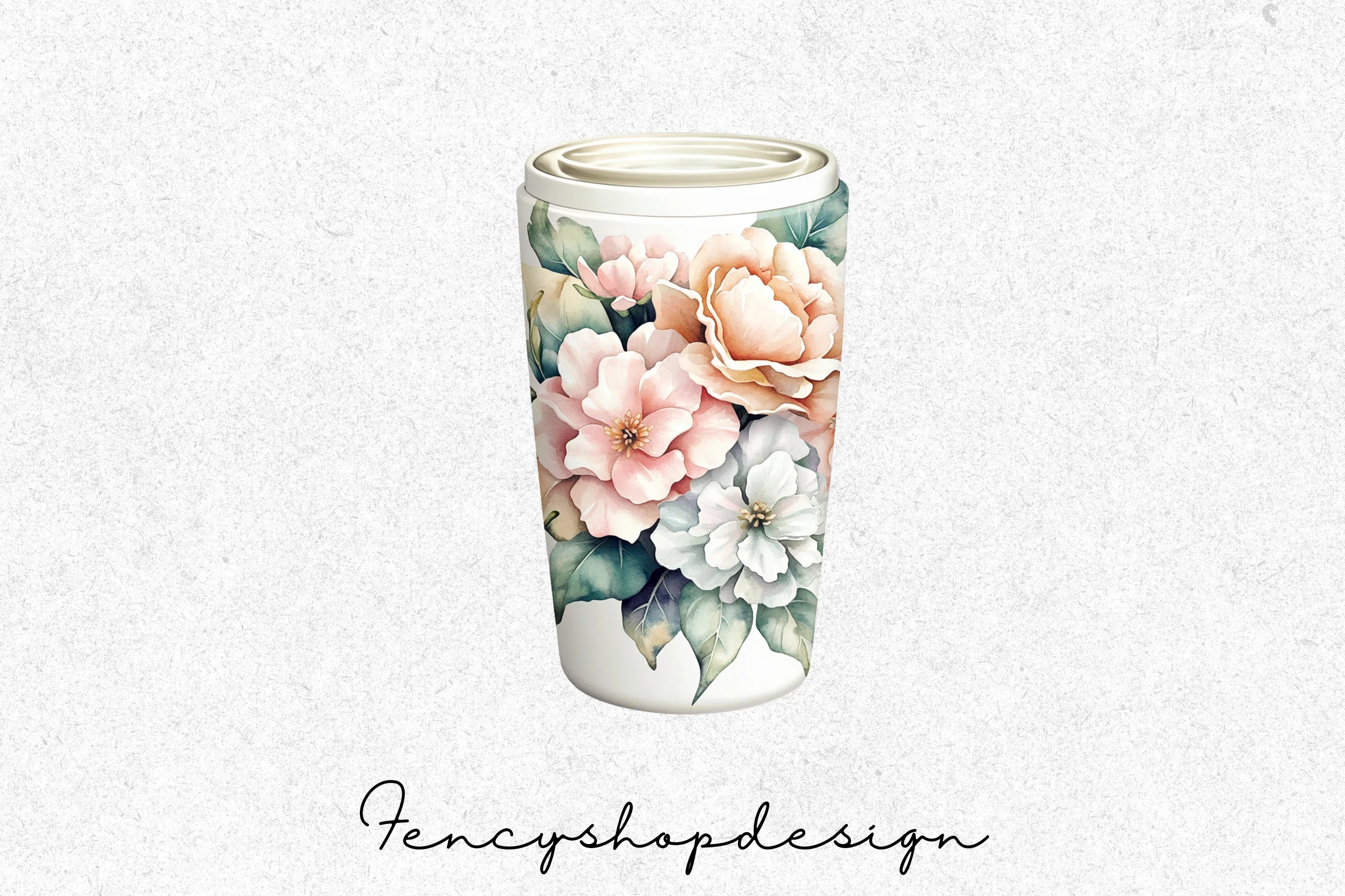 Floral Tumbler Clipart Bundle