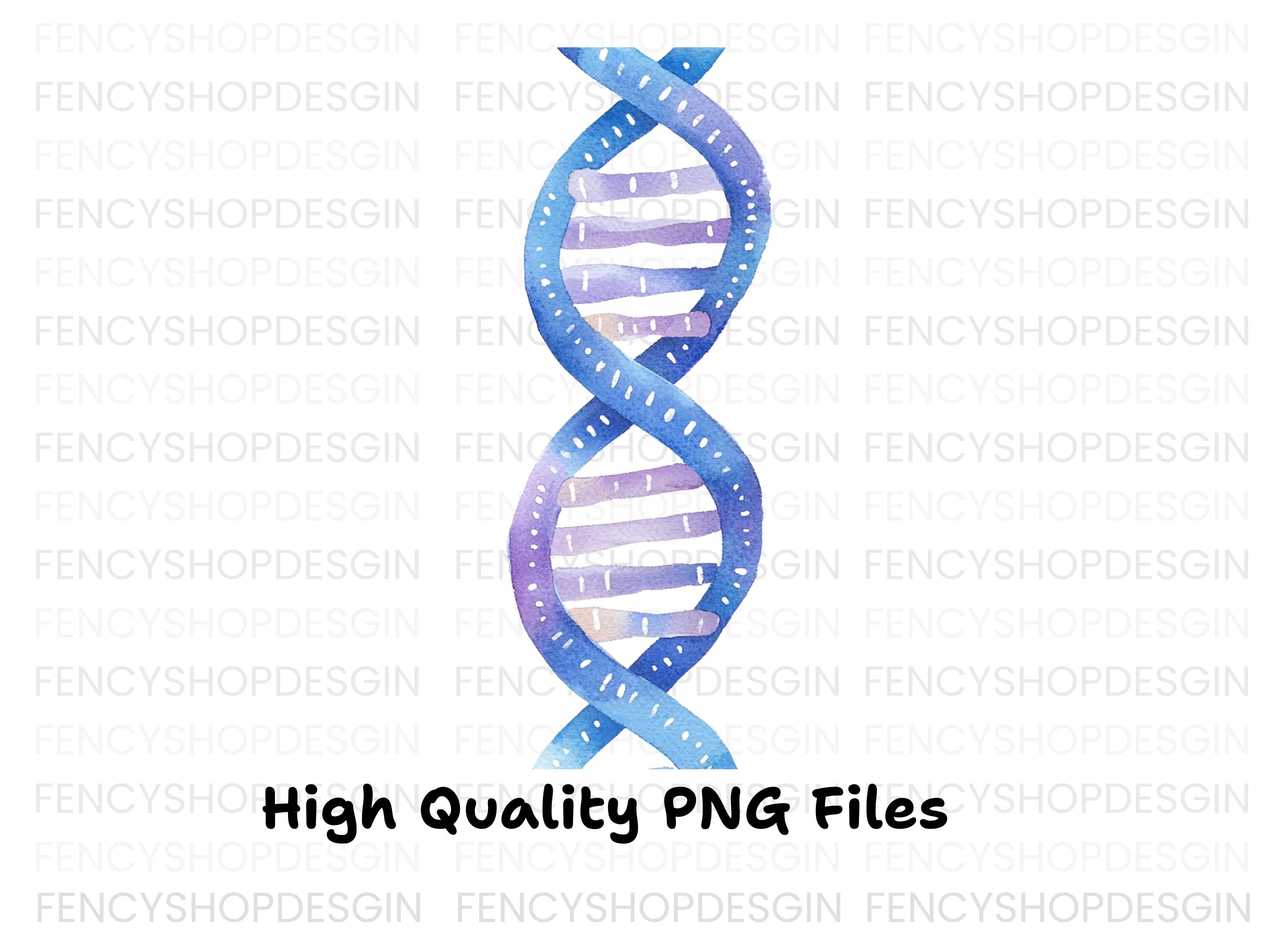 Abstract DNA Helix Clipart Bundle