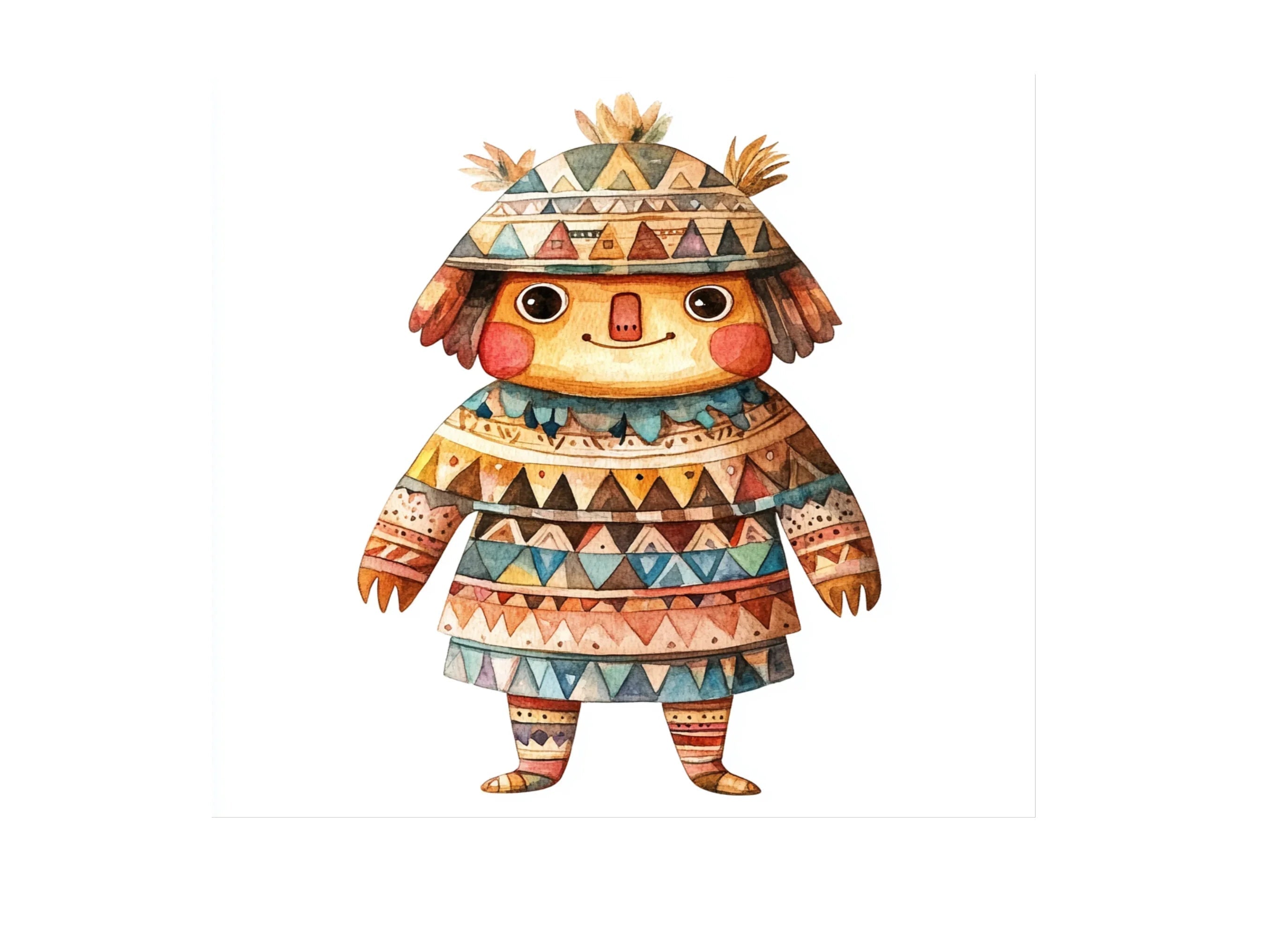 Tribal Totem Pole Clipart Bundle