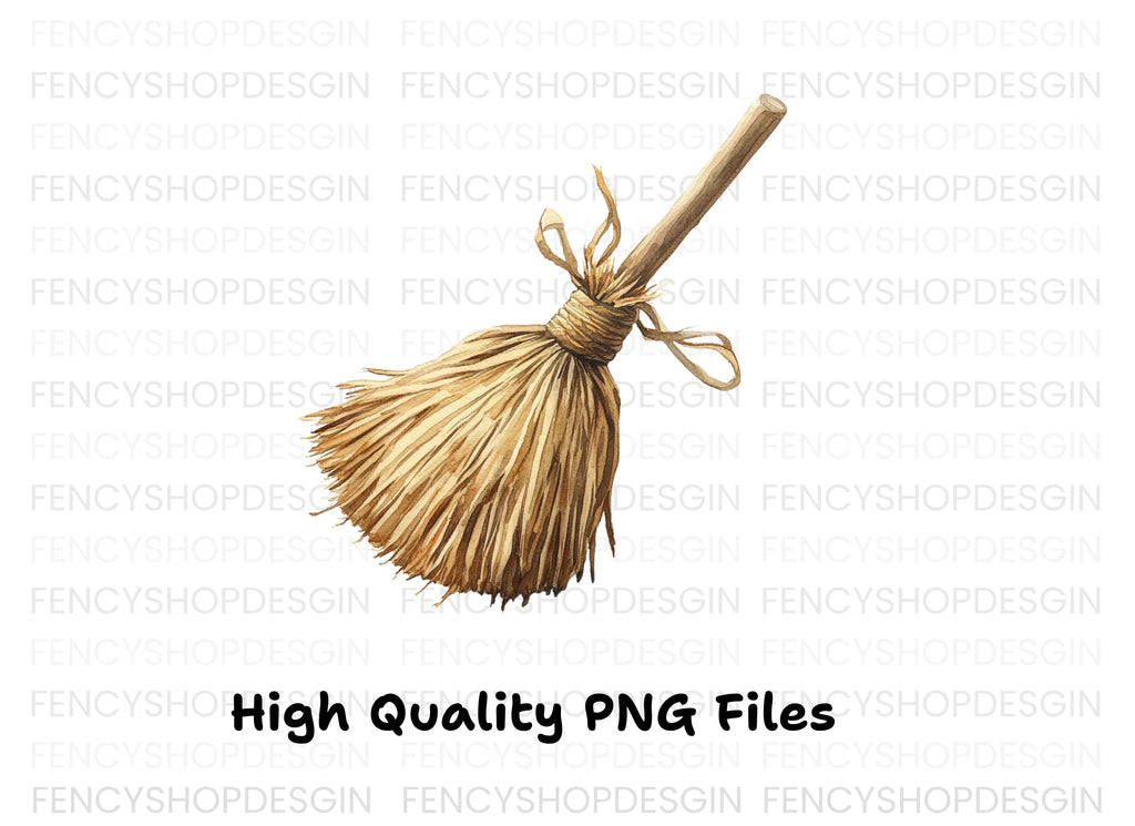 Witch Broom Clipart Bundle
