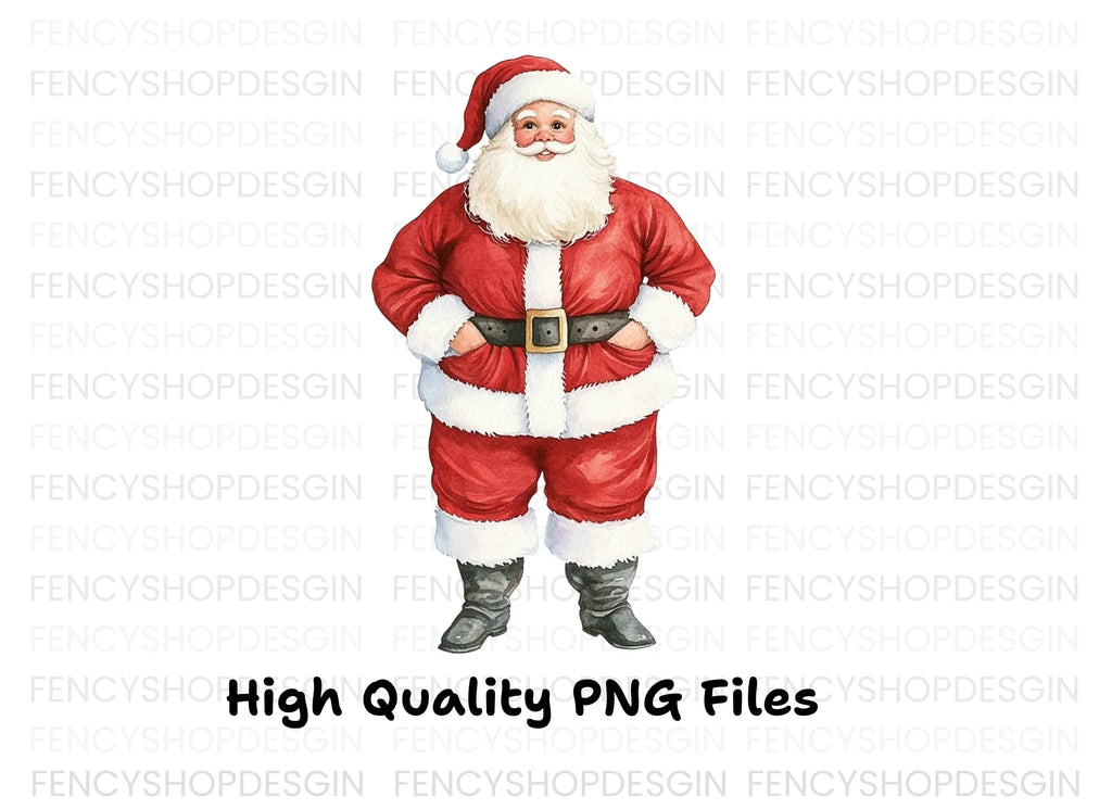 Jolly Santa Claus Clipart Bundle