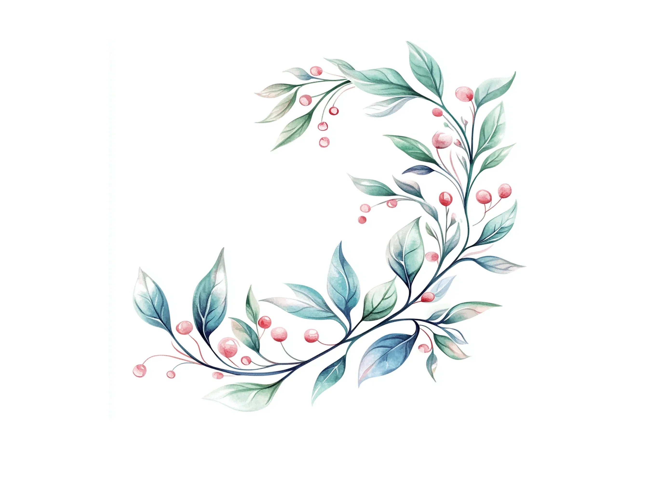 Floral Corner Clipart Bundle