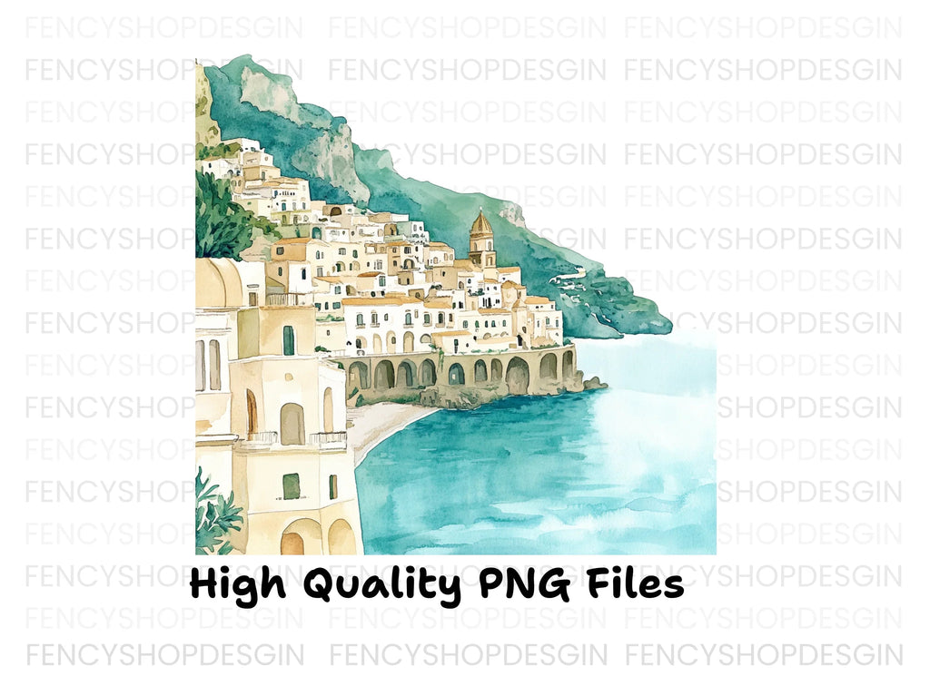 Amalfi Coast Clipart Bundle