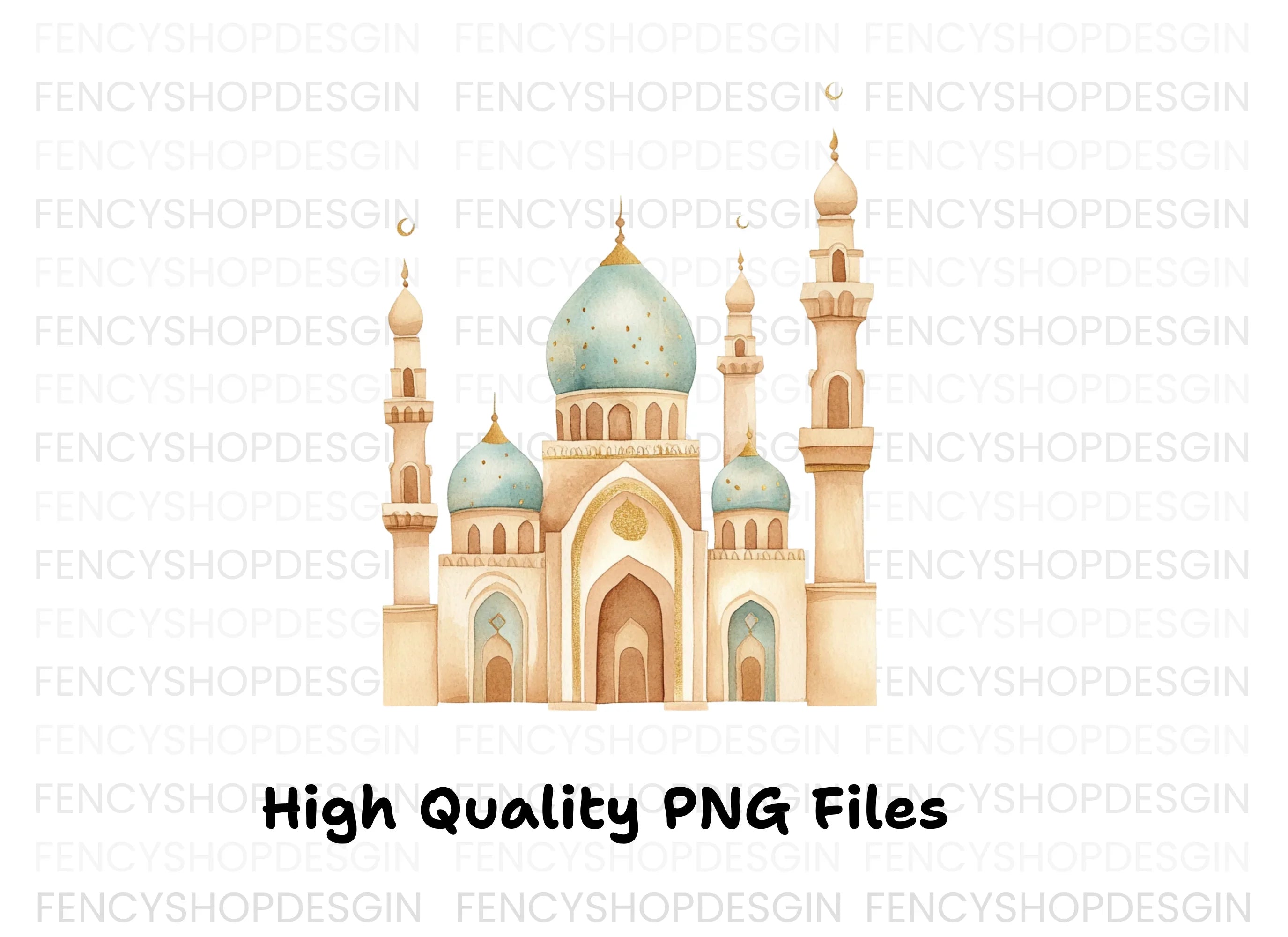 Mosque Clipart Bundle