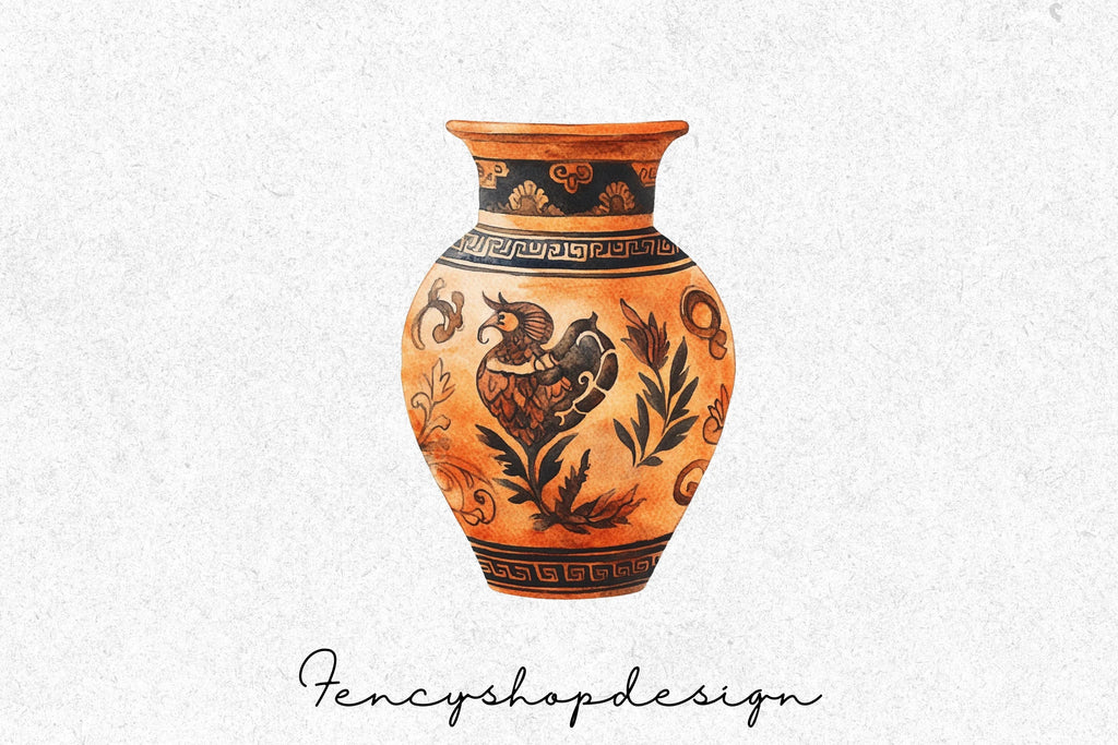 Ancient Greek Pottery Clipart Bundle
