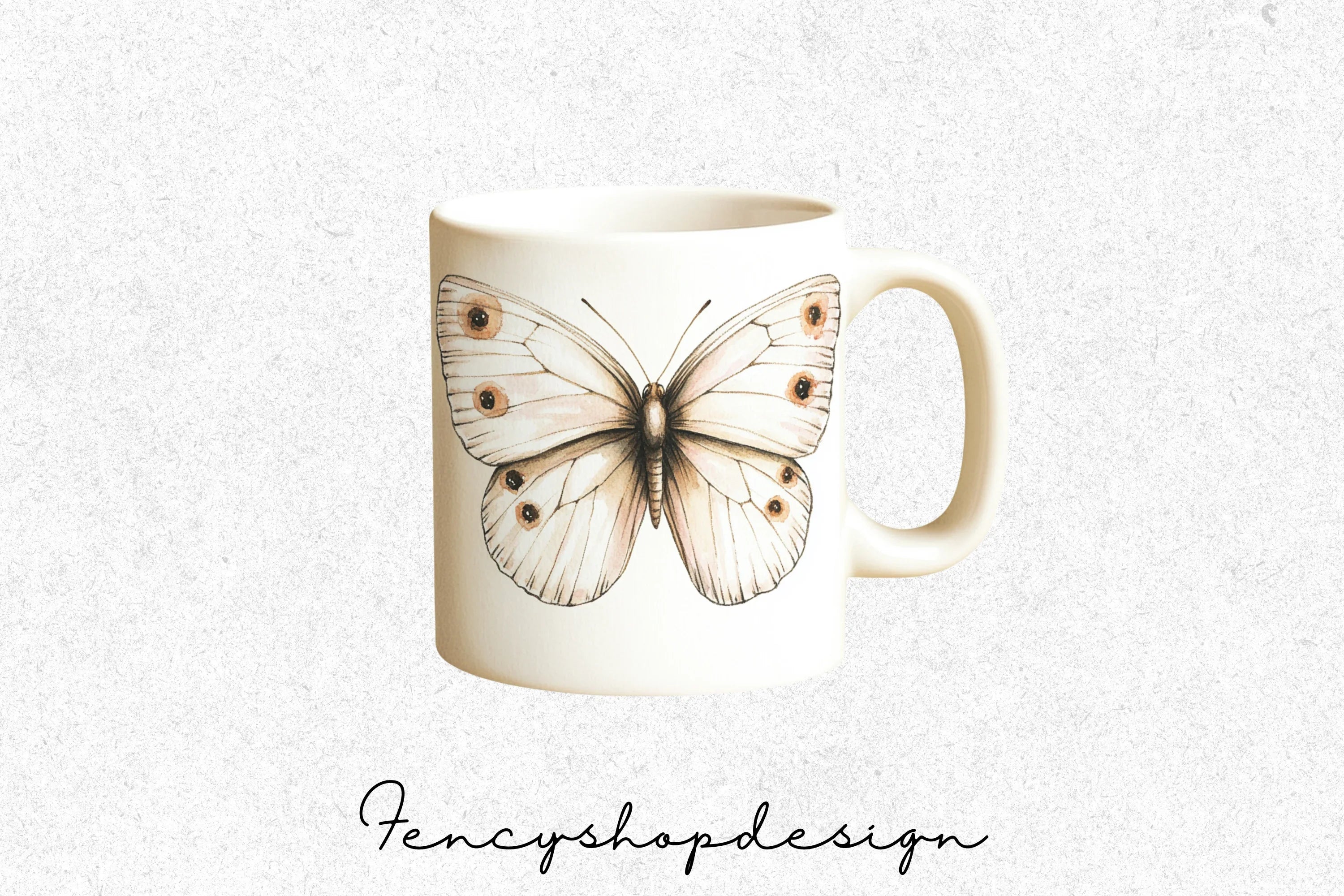 Butterfly Mugs Clipart Bundle