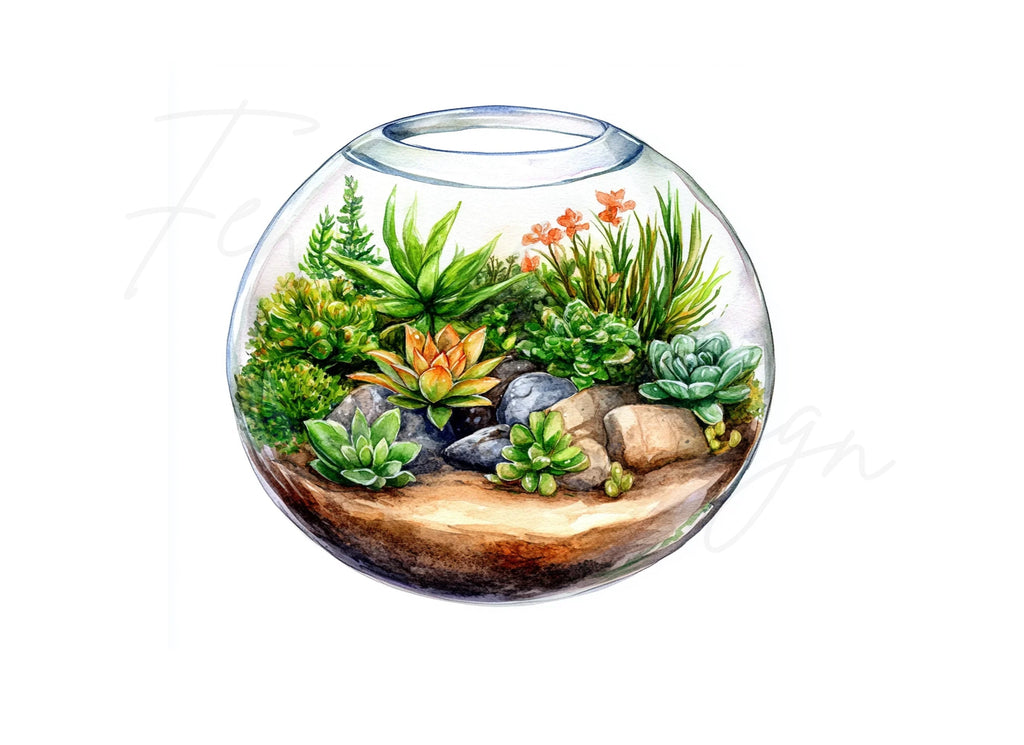 Terrarium Clipart Bundle