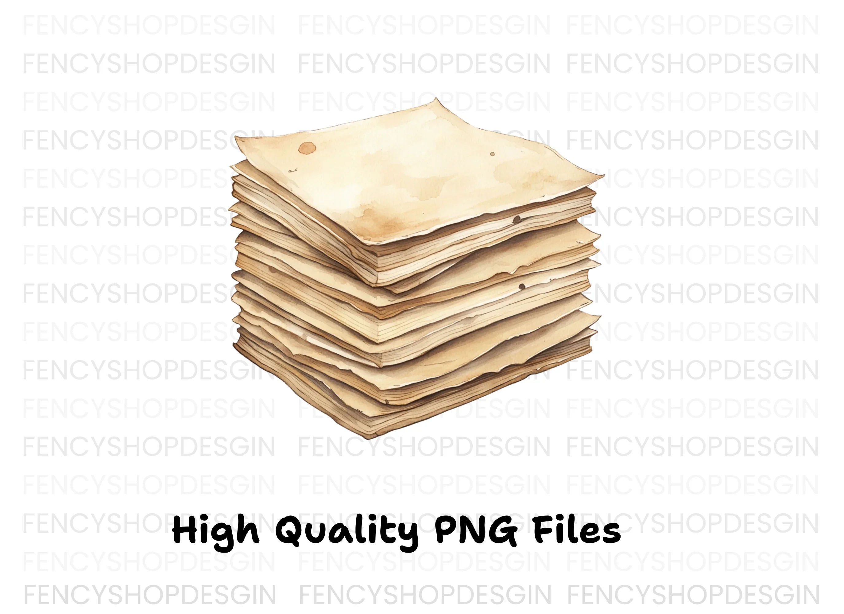 Vintage Stacked Clipart Bundle