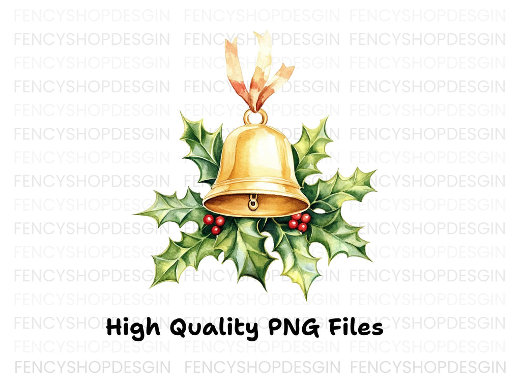 Christmas Bell Clipart Bundle